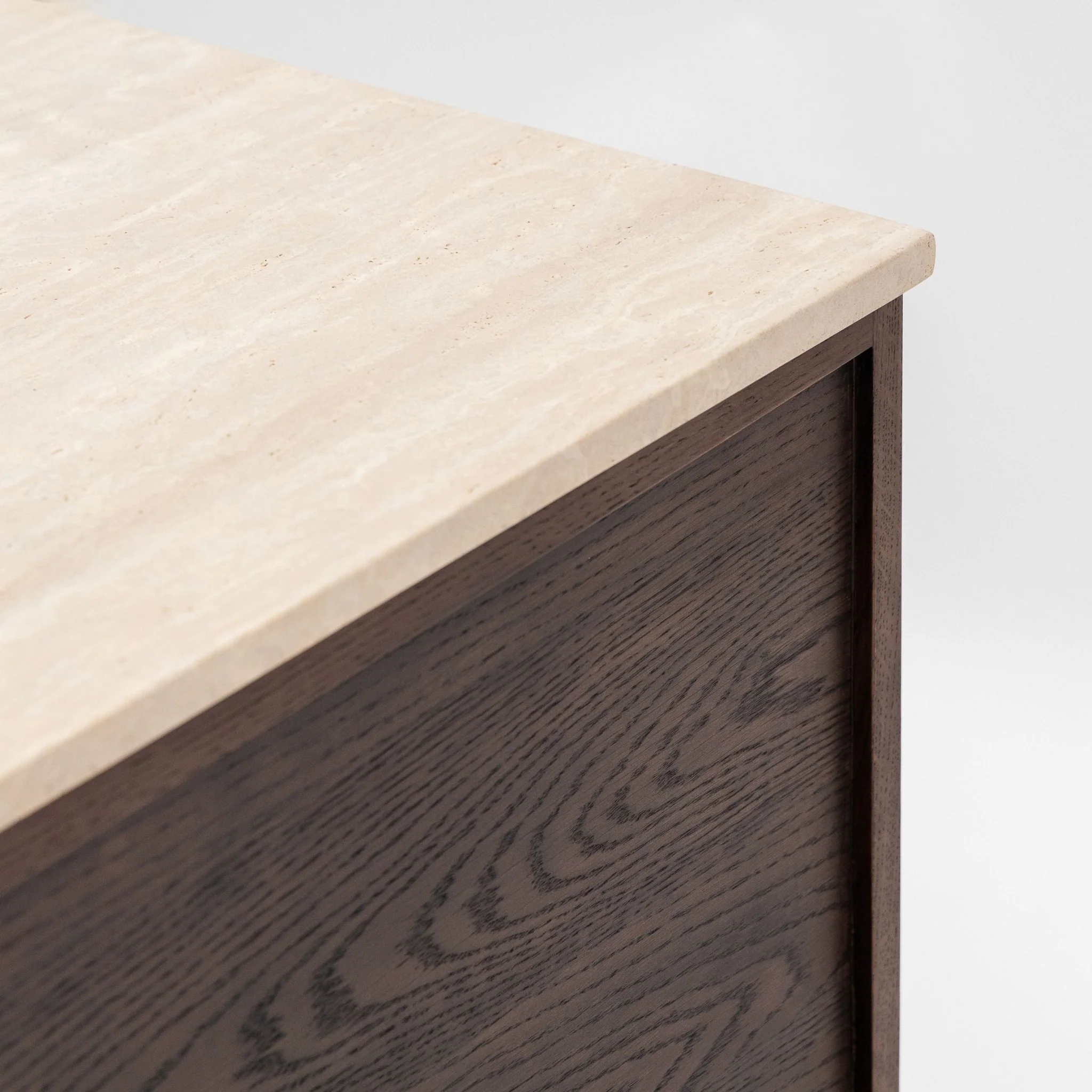 Kami 220 Sideboard - Espresso Oak & Travertine - Image 14