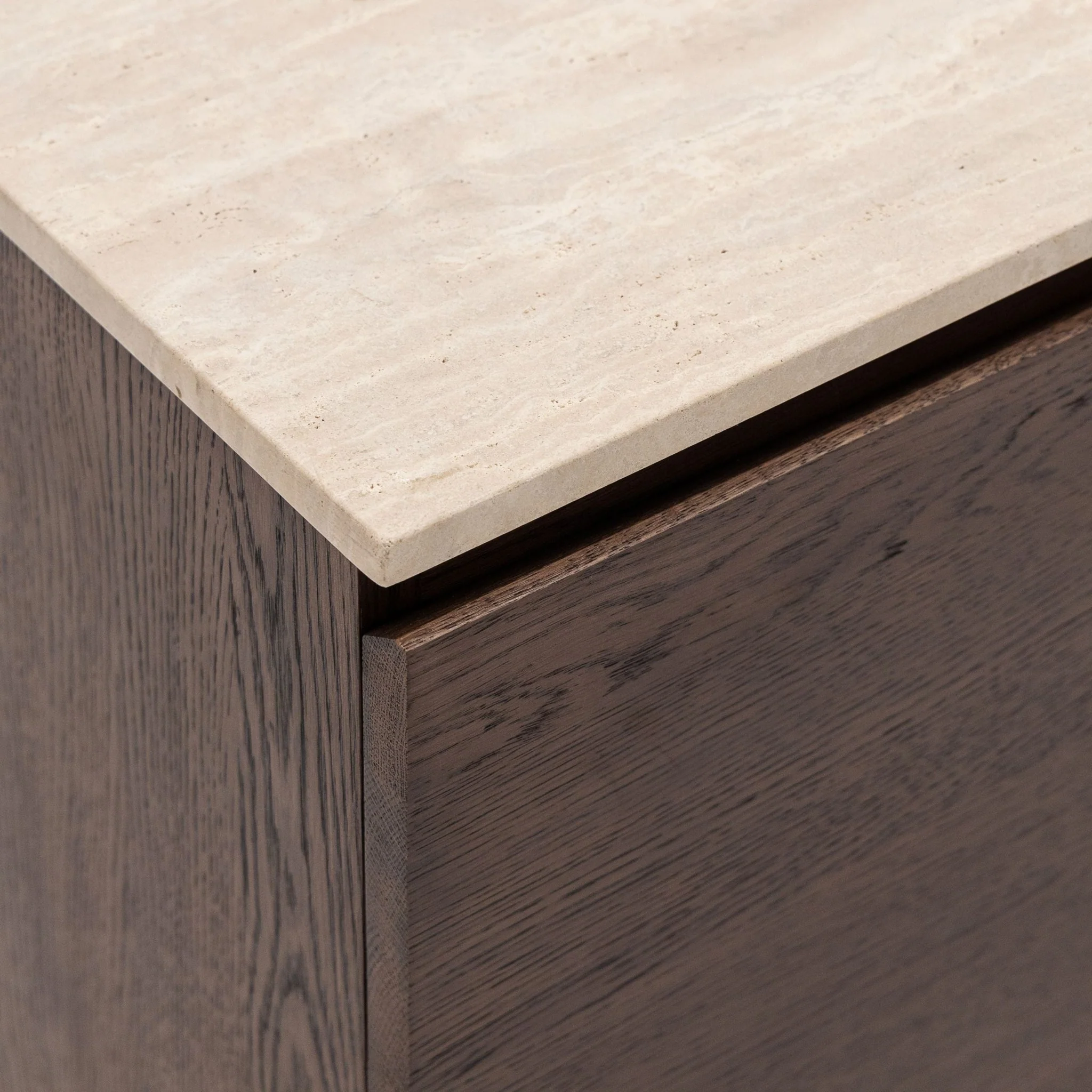 Kami 220 Sideboard - Espresso Oak & Travertine - Image 6