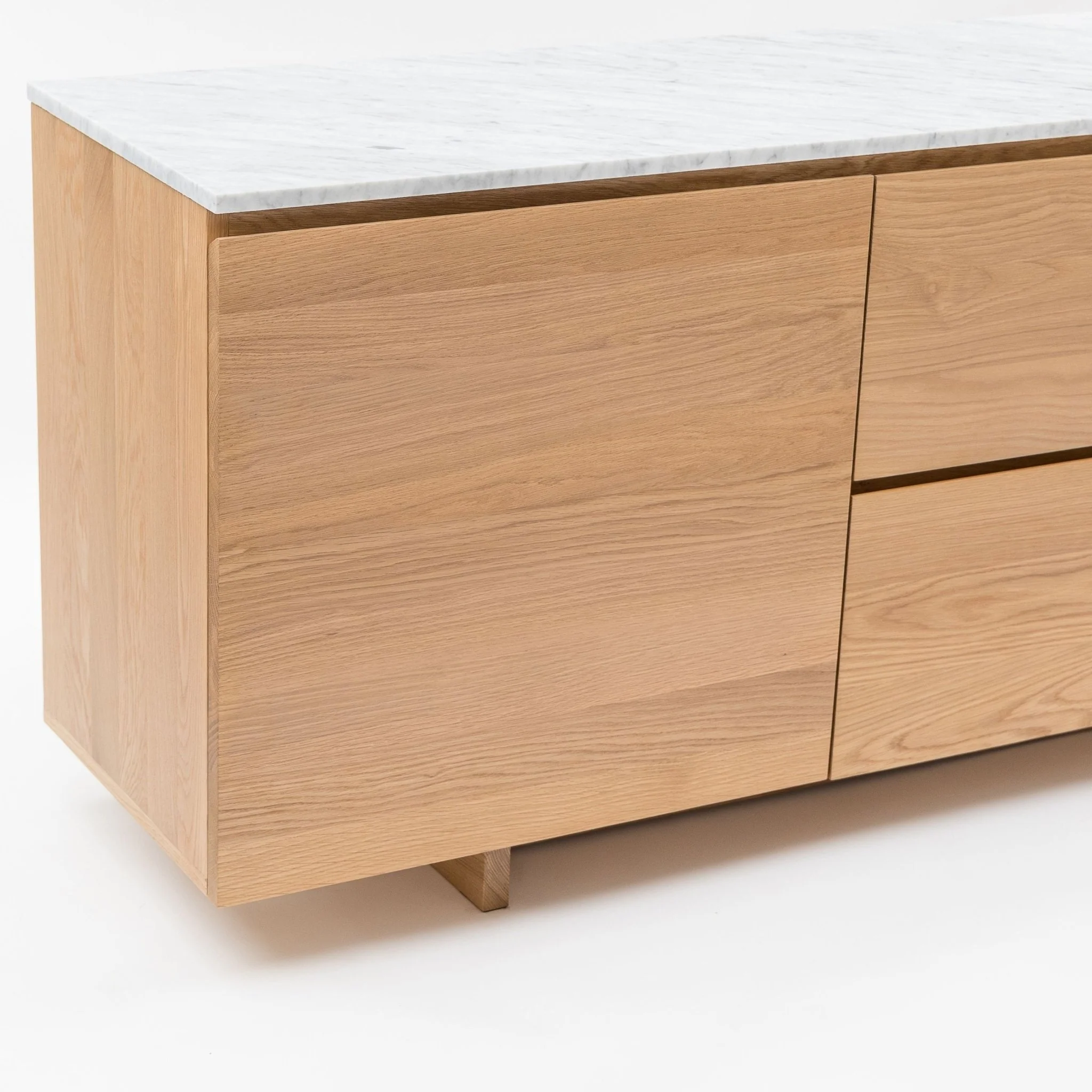 Kami 220 Sideboard - Light Oak & Bianca Carrara - Image 12