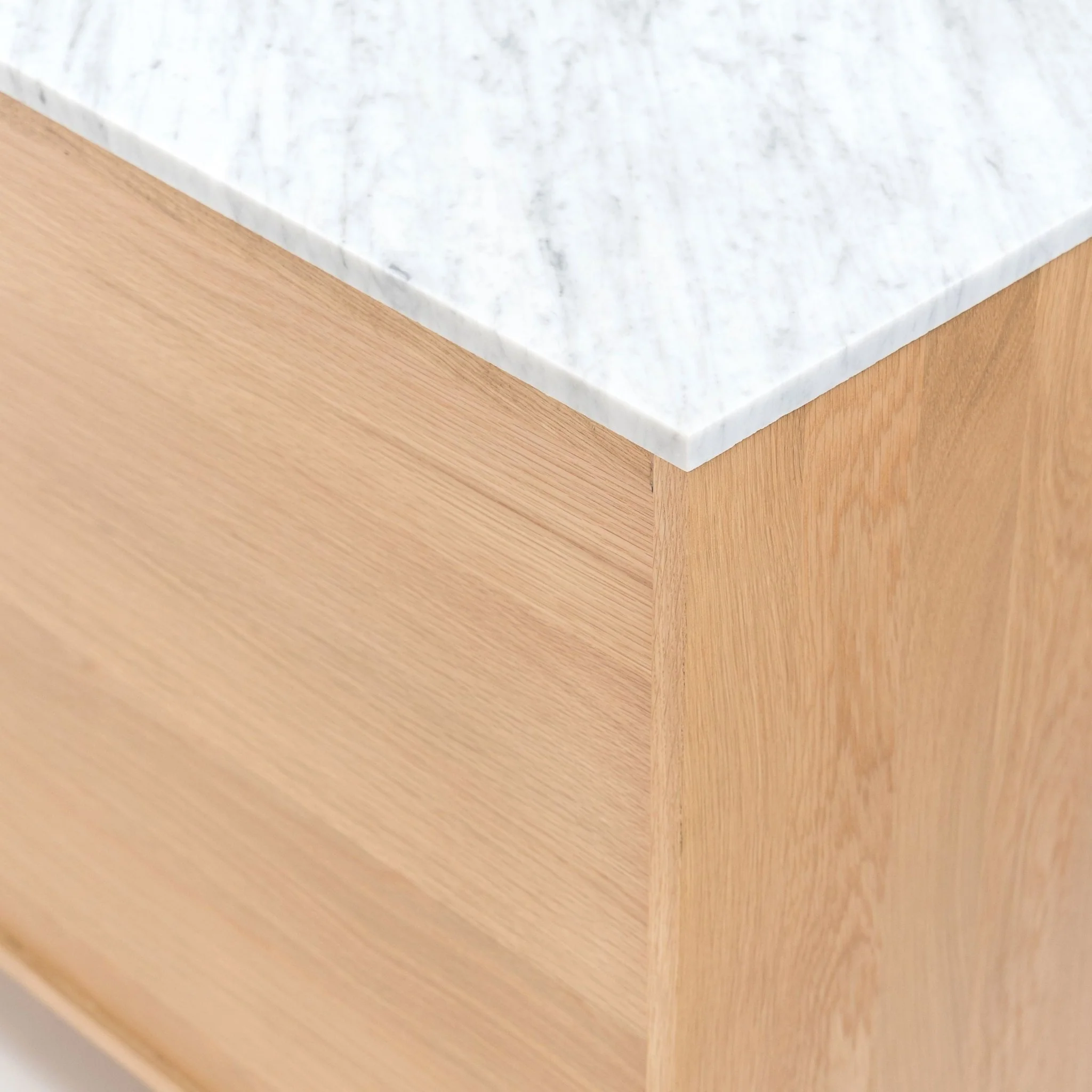 Kami 220 Sideboard - Light Oak & Bianca Carrara - Image 13