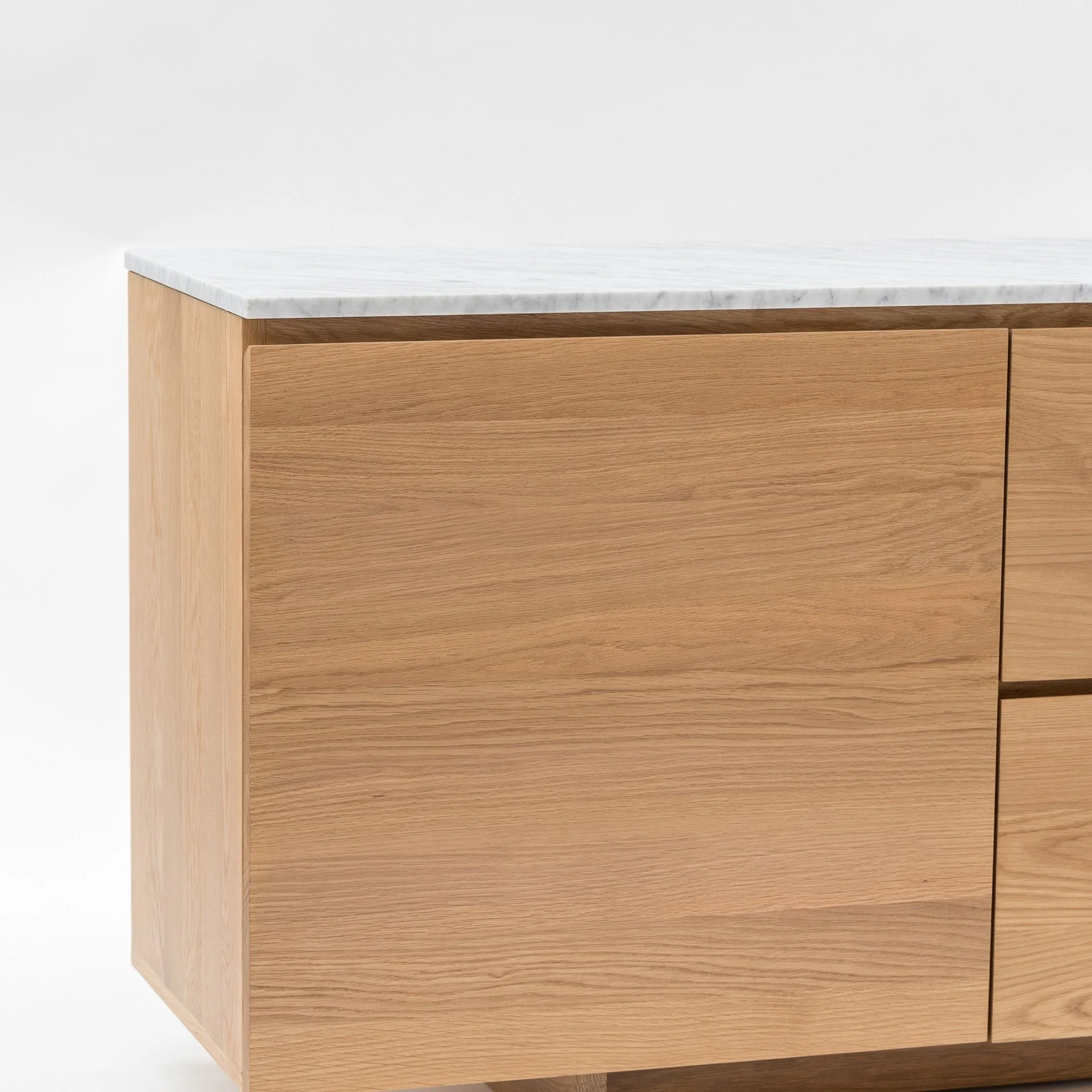 Kami 220 Sideboard - Light Oak & Bianca Carrara - Image 15