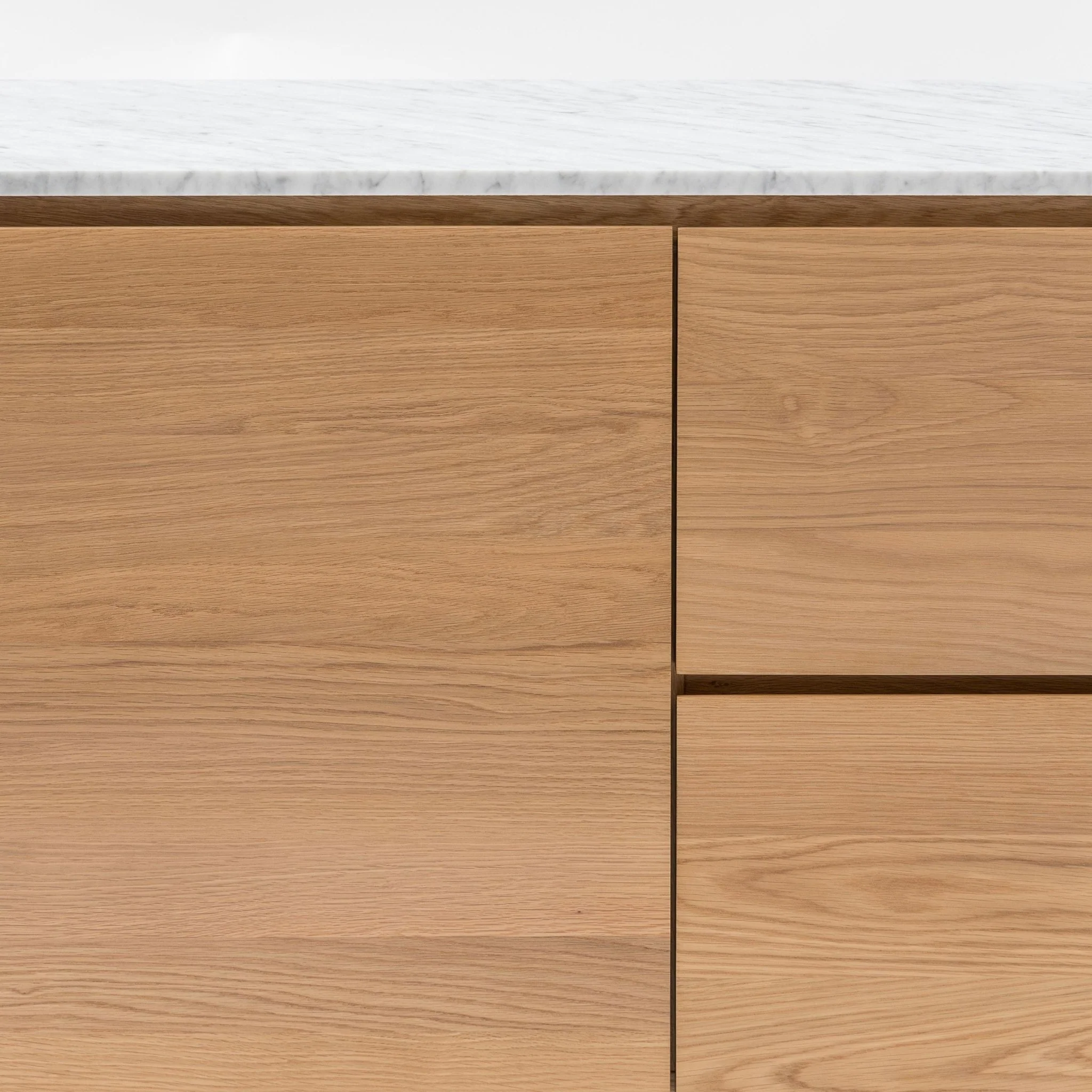 Kami 220 Sideboard - Light Oak & Bianca Carrara - Image 6