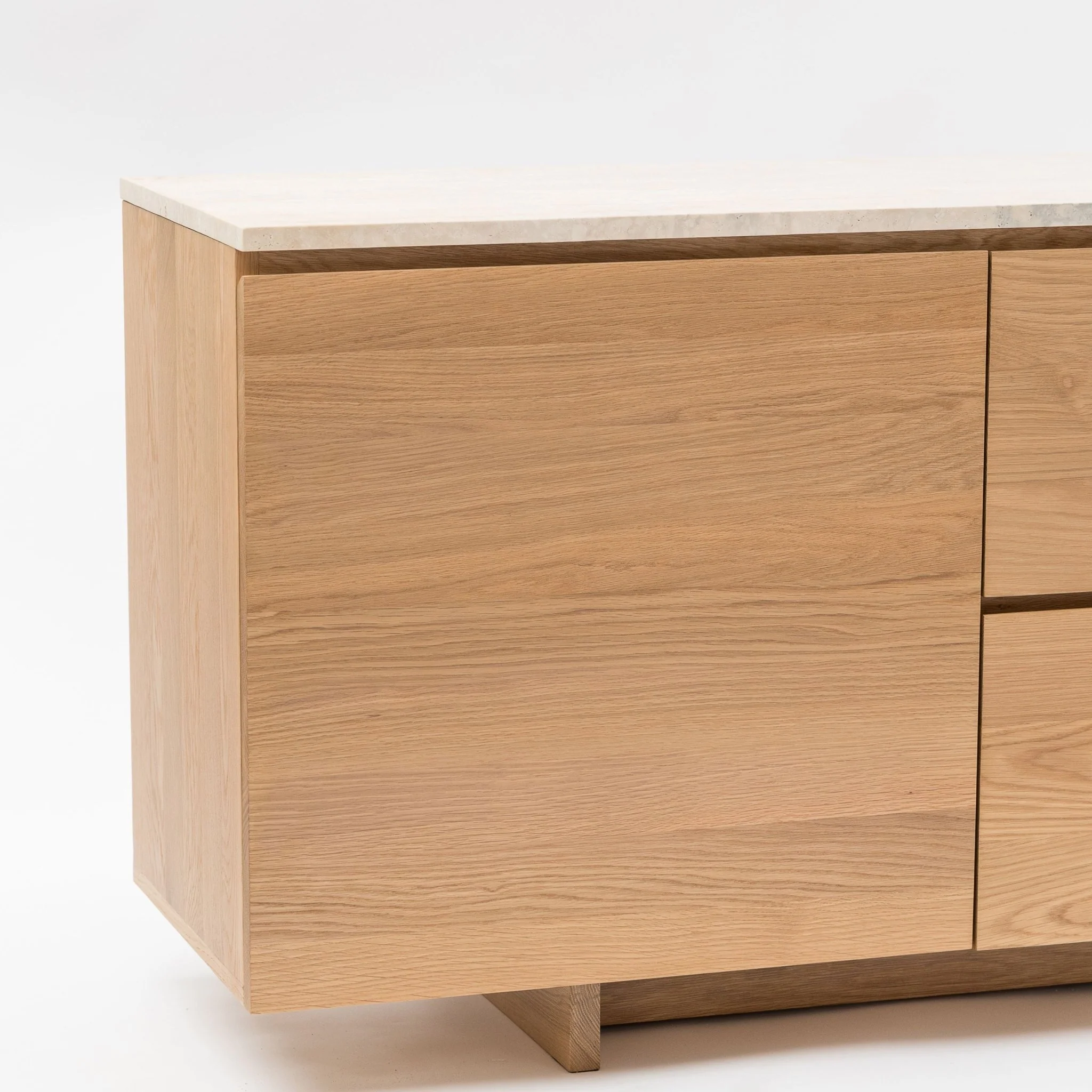 Kami 220 Sideboard - Light Oak & Travertine - Image 6