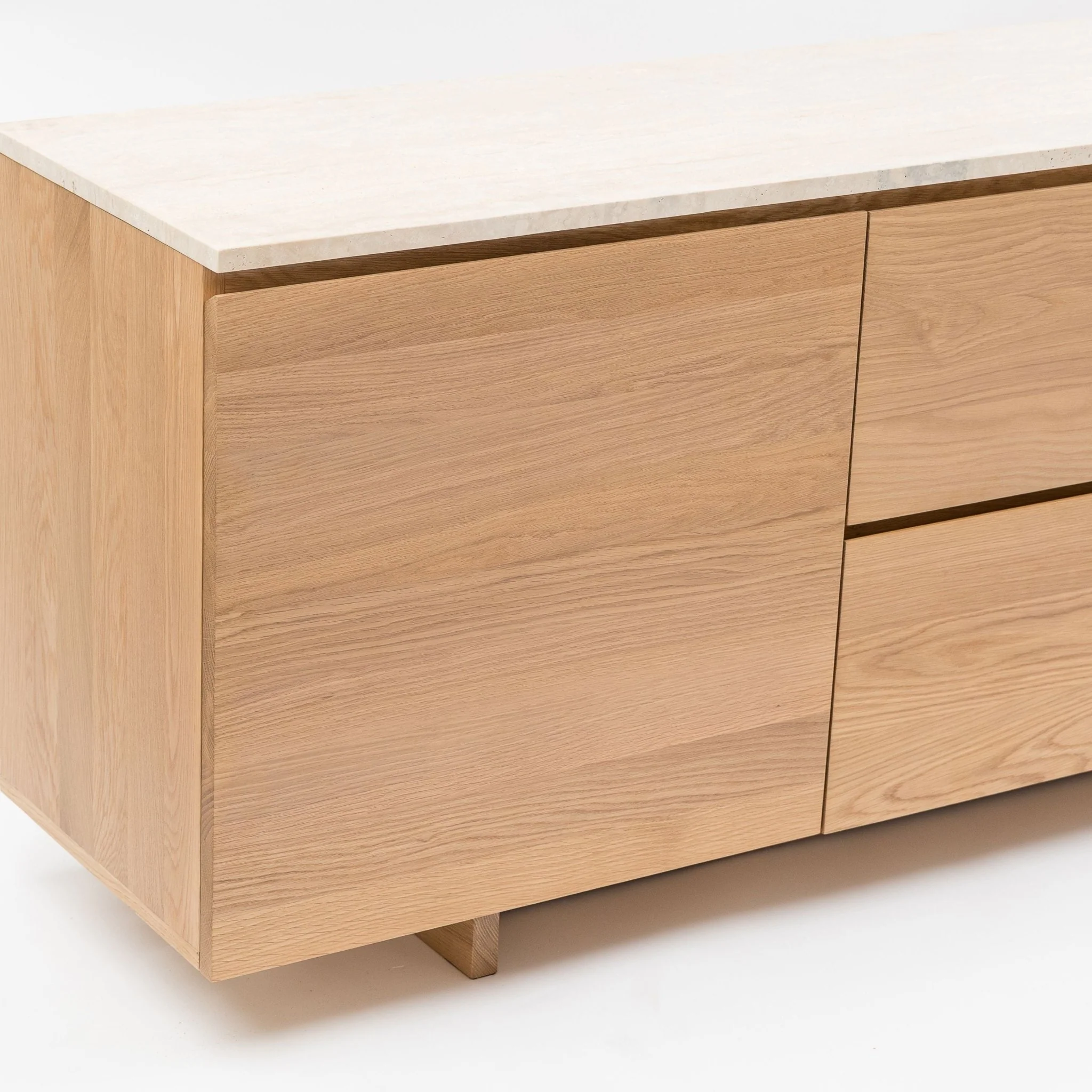 Kami 220 Sideboard - Light Oak & Travertine - Image 8