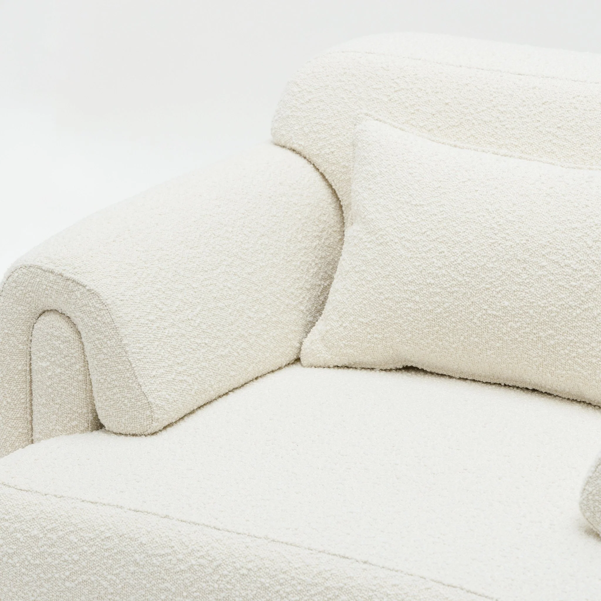 Karine Armchair - Ivory Boucle - Image 12