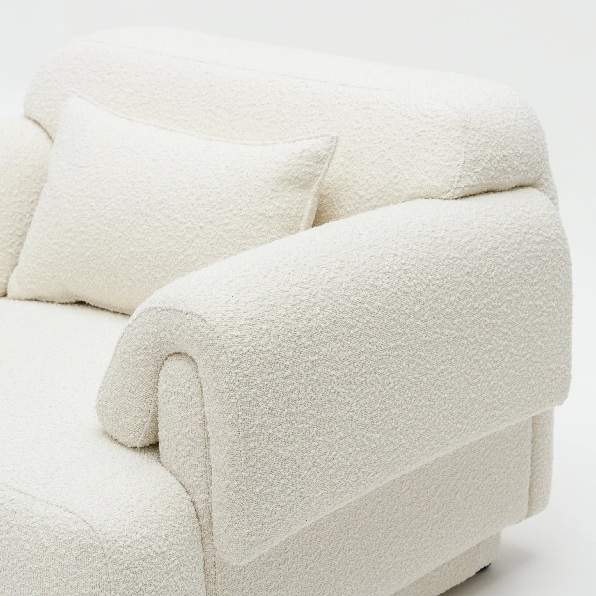 Karine Armchair - Ivory Boucle - Image 13