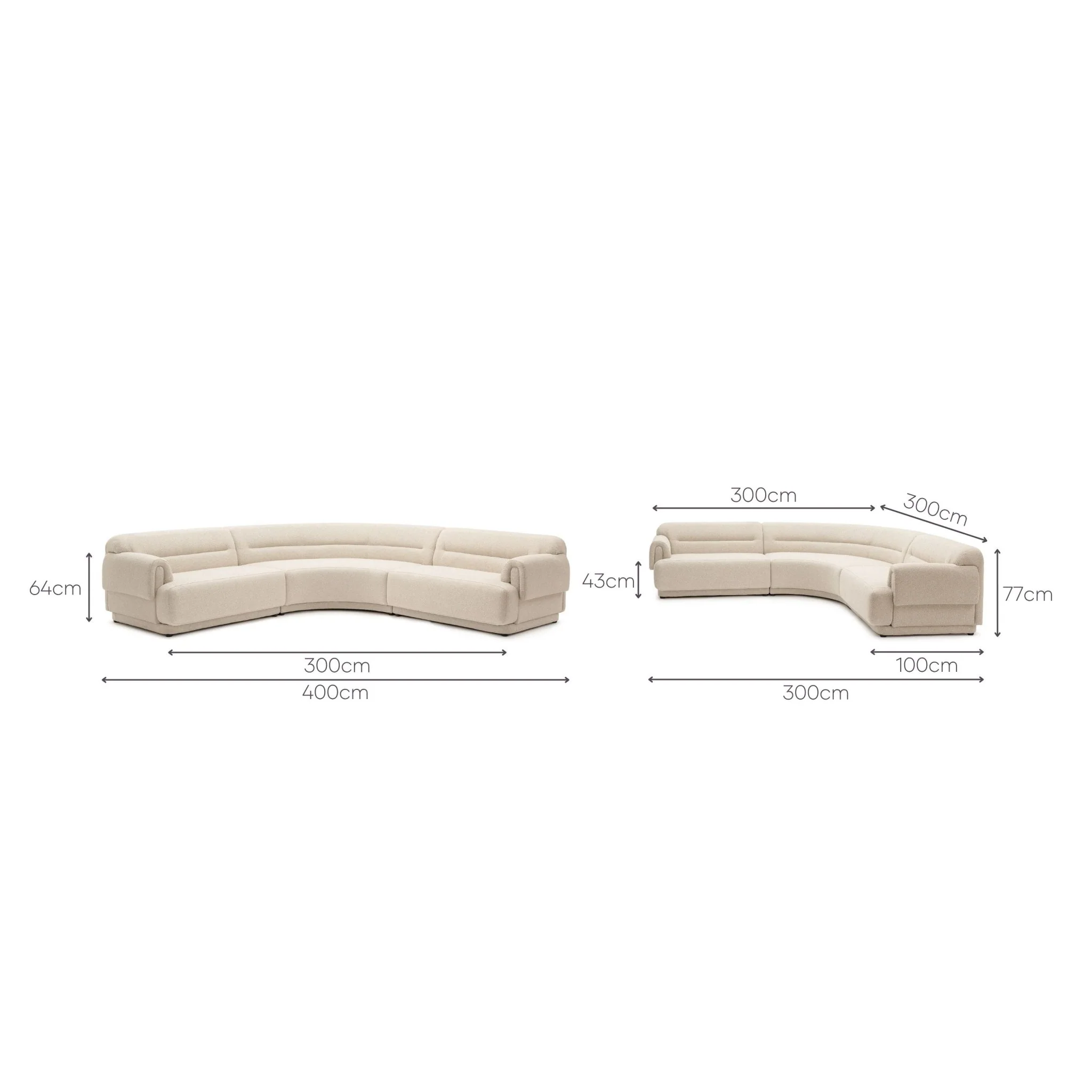 Karine Modular Sofa - Sandstone - Image 19