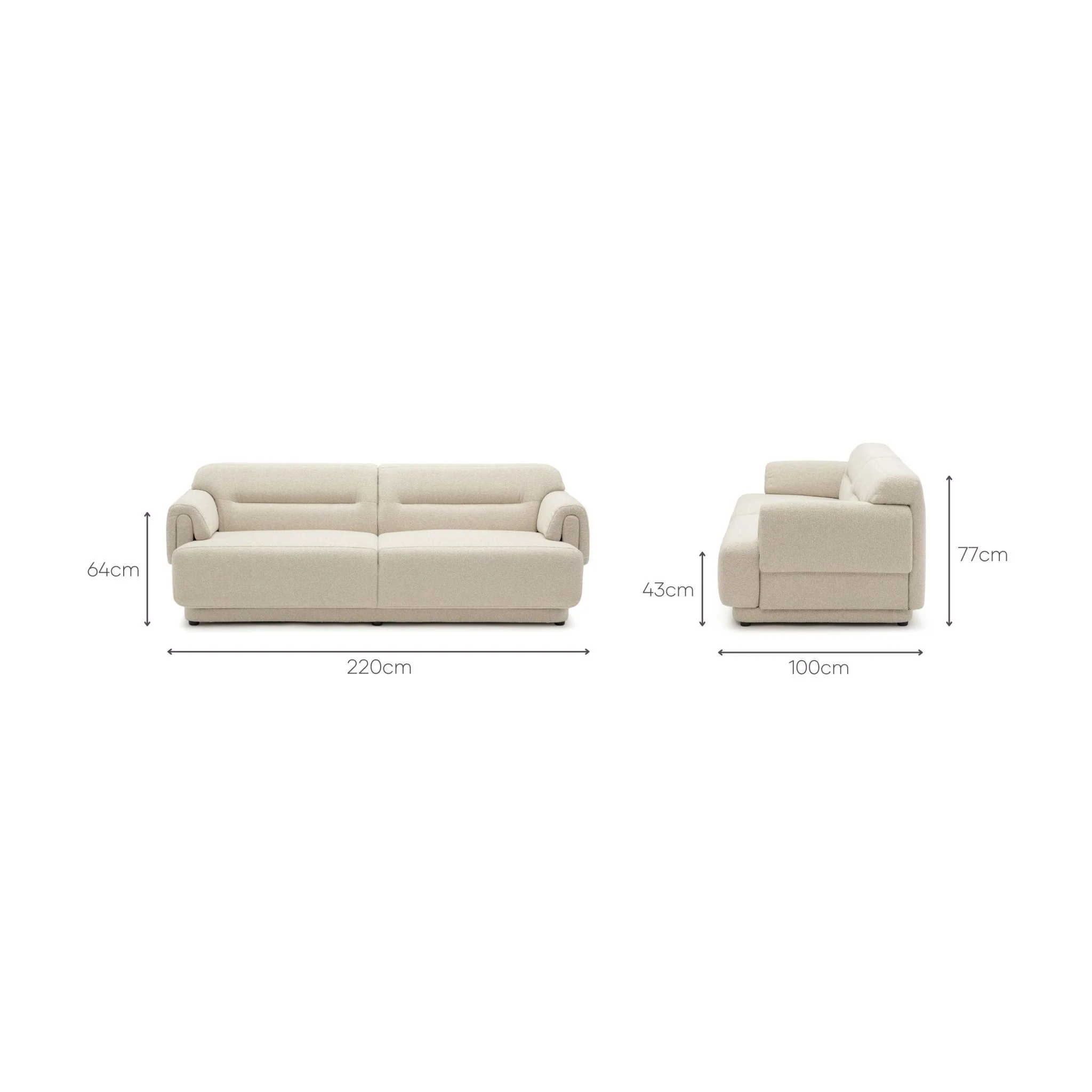 Karine Sofa - Sandstone - Image 19