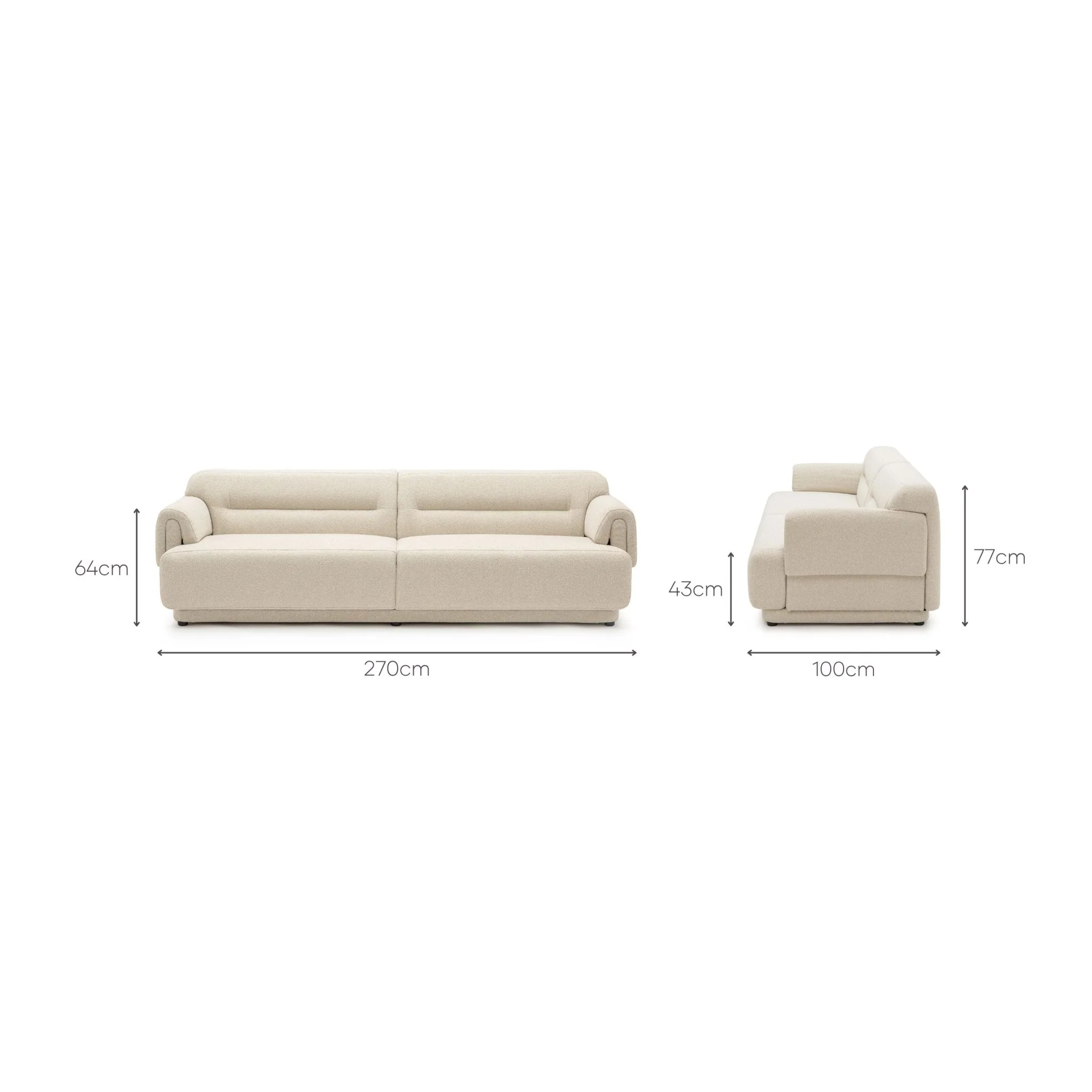Karine Sofa - Sandstone - Image 9