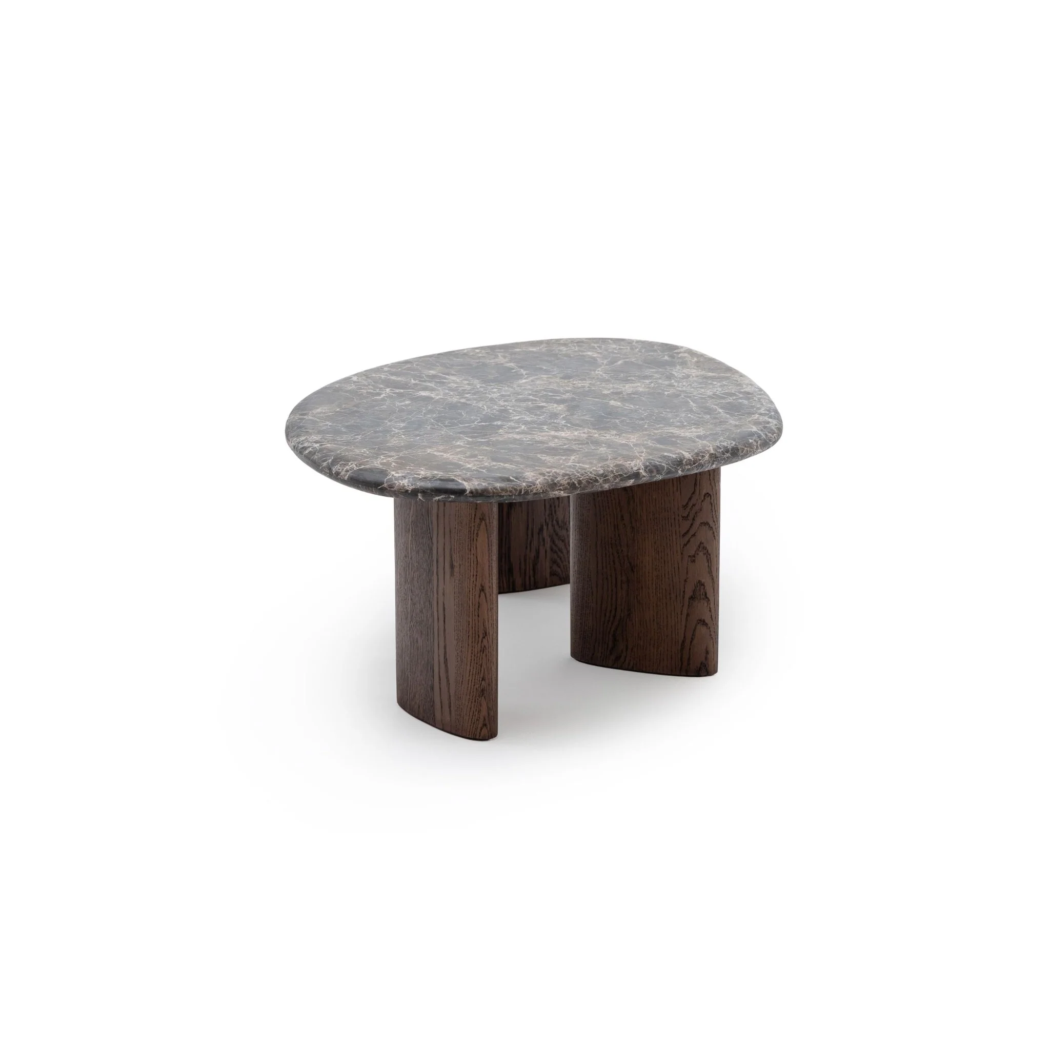 Kora Coffee Table High - Dark Emperador & Espresso Oak - Image 4