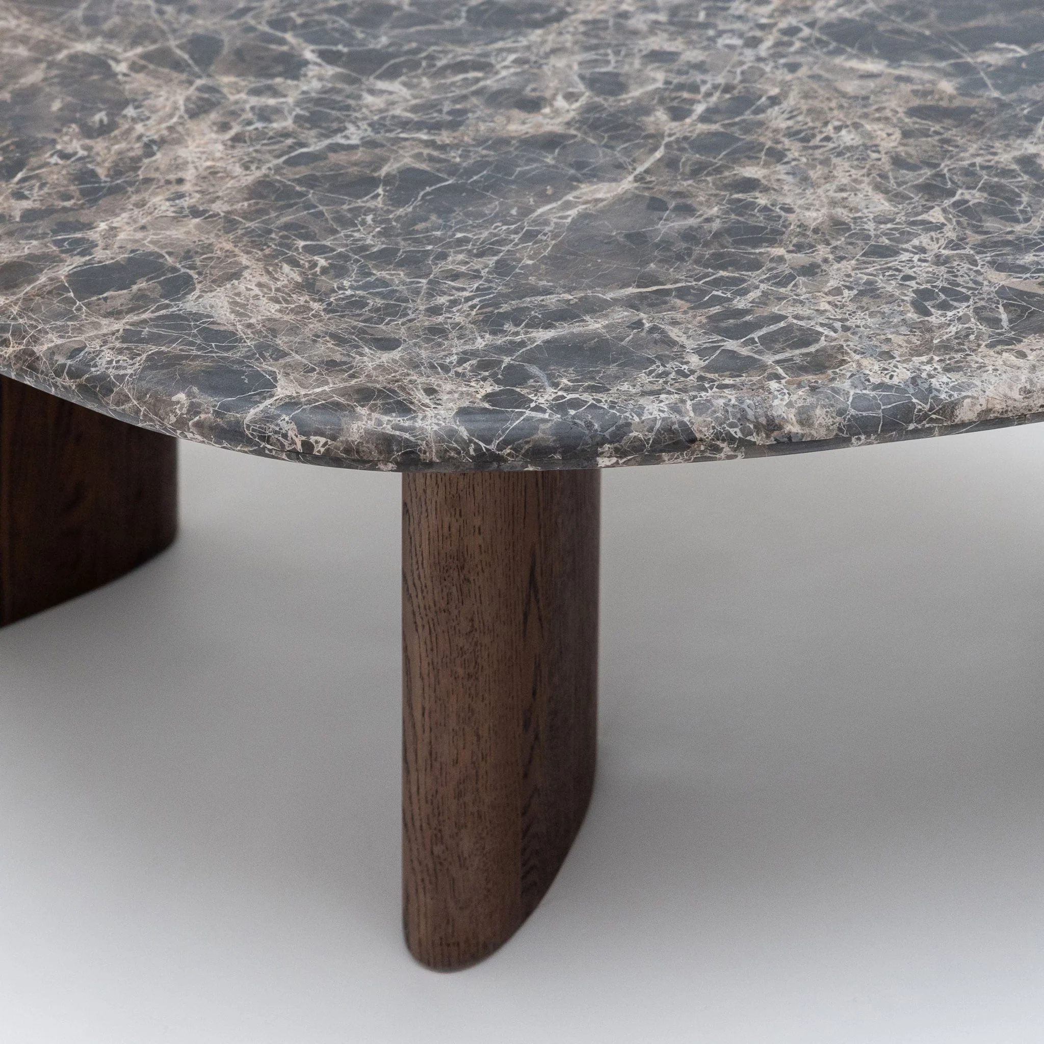 Kora Coffee Table High - Dark Emperador & Espresso Oak - Image 6