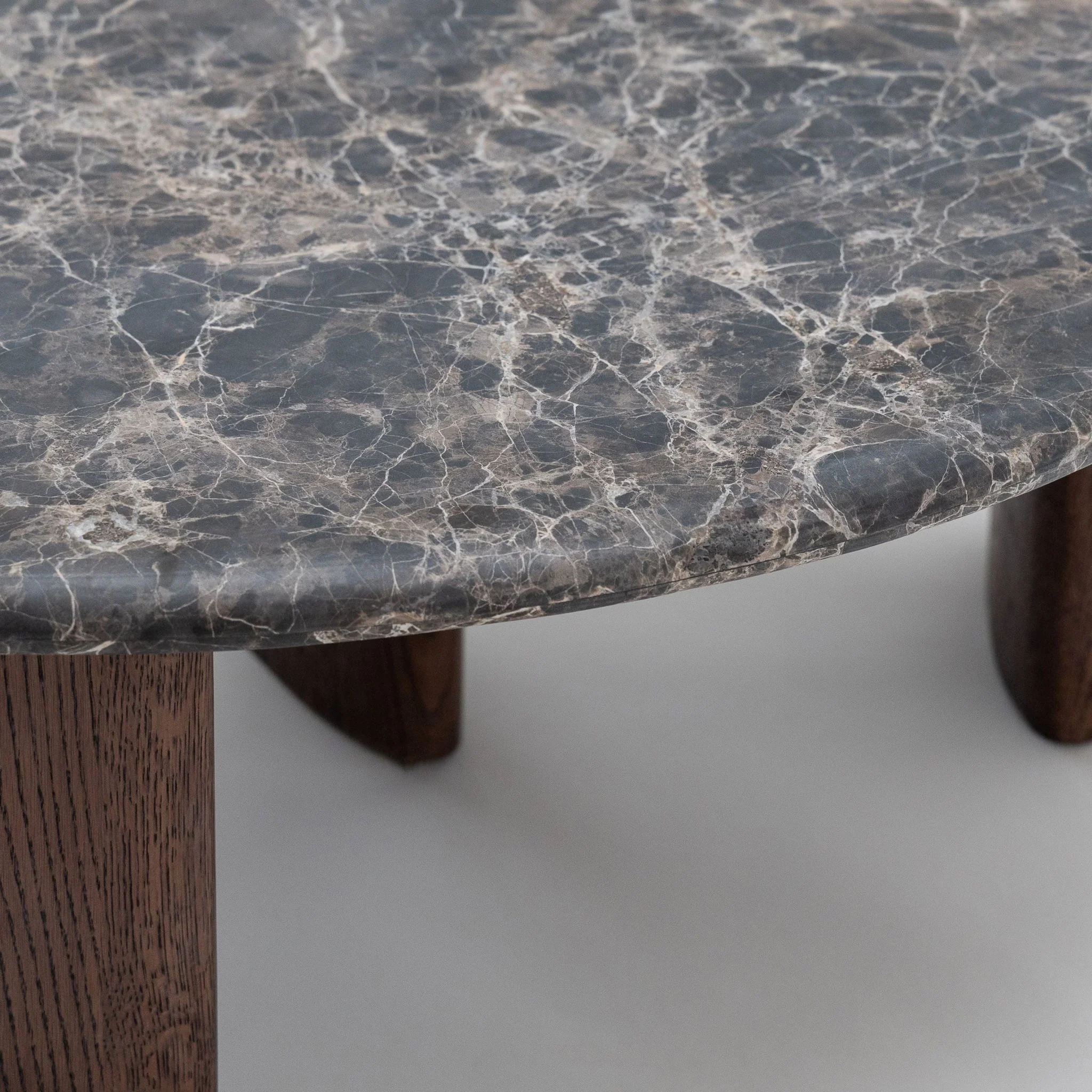 Kora Coffee Table High - Dark Emperador & Espresso Oak - Image 7