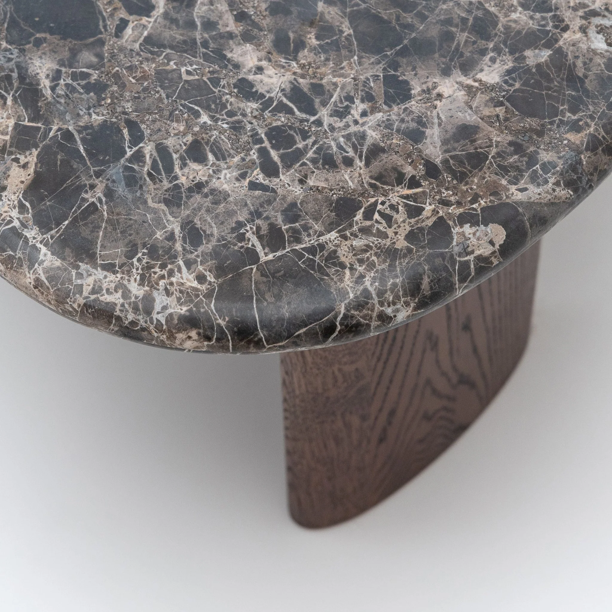 Kora Coffee Table High - Dark Emperador & Espresso Oak - Image 8