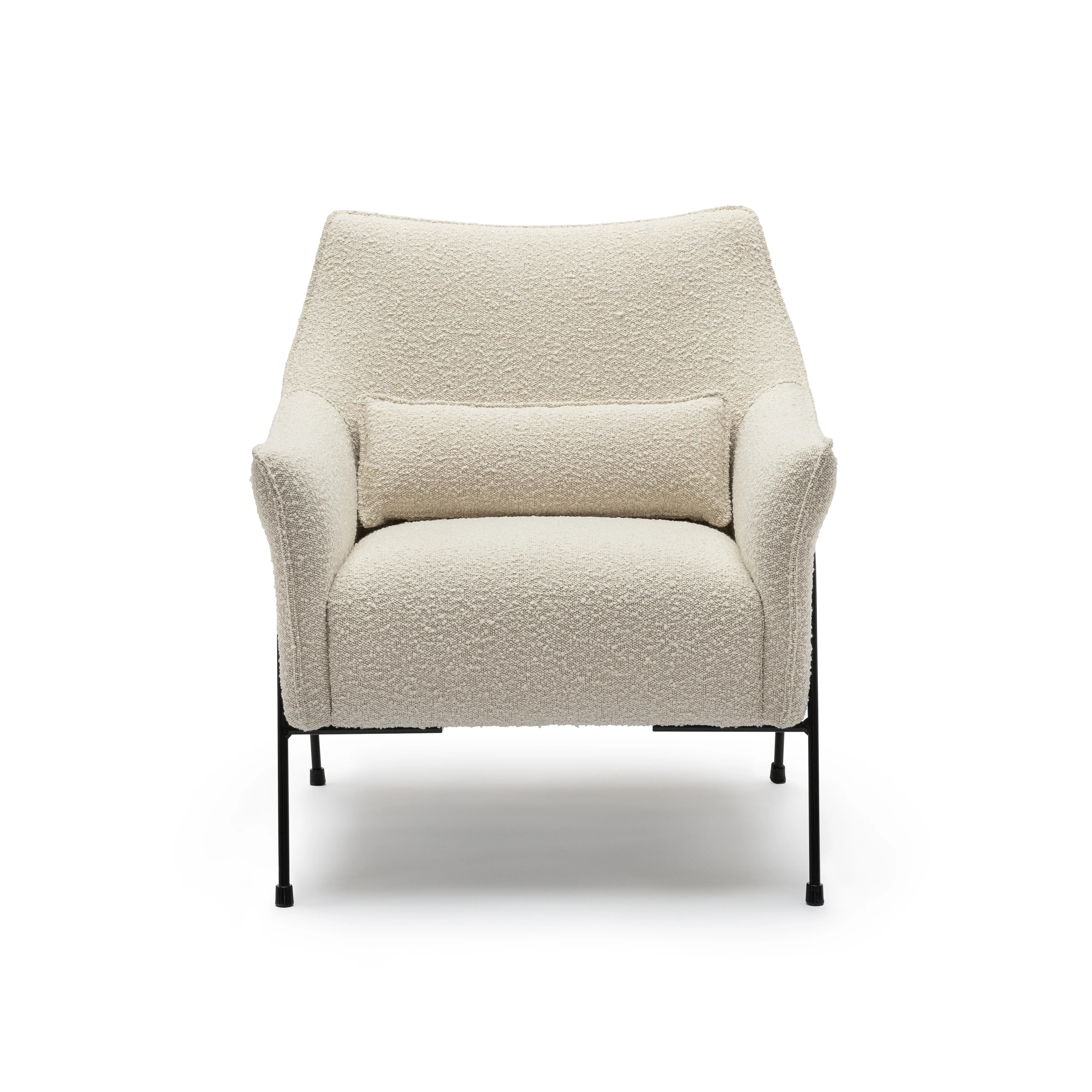 Kubik Accent Chair - Ivory Boucle - Image 3