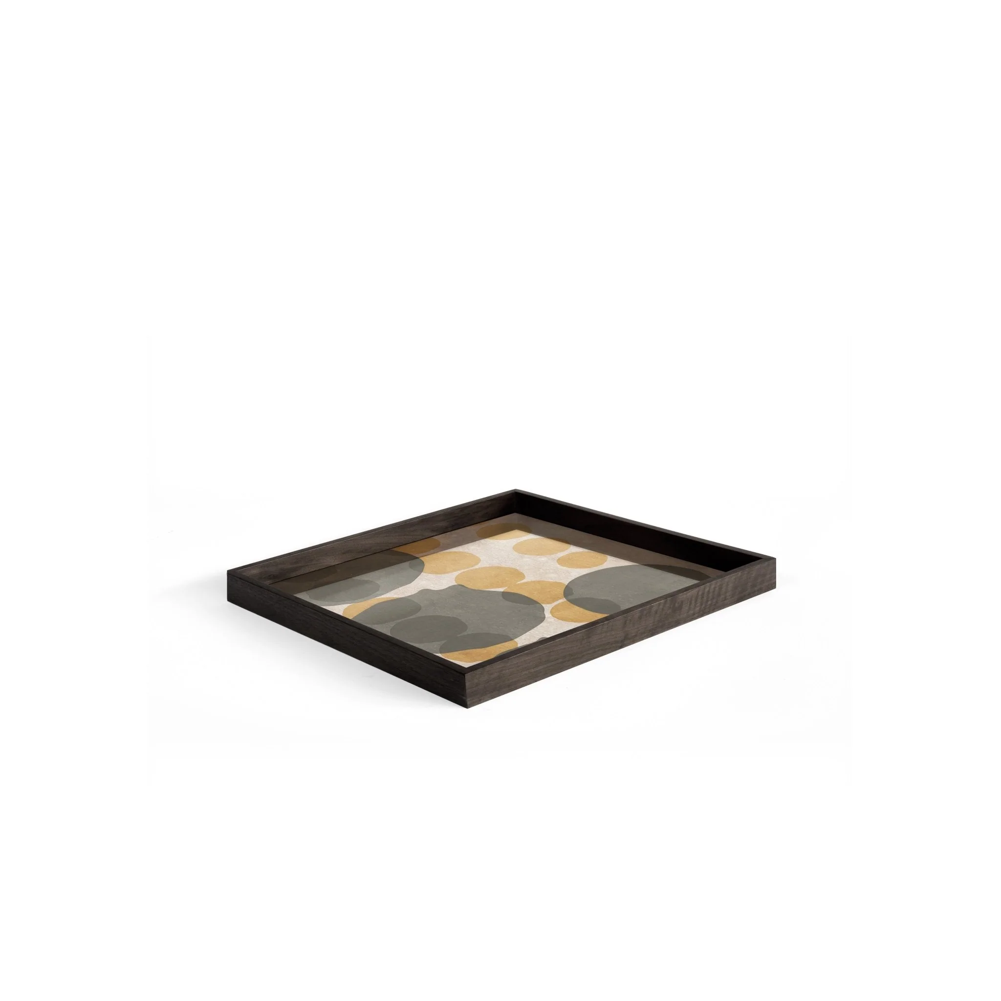 Layered Dots Square Glass Tray - Image 3