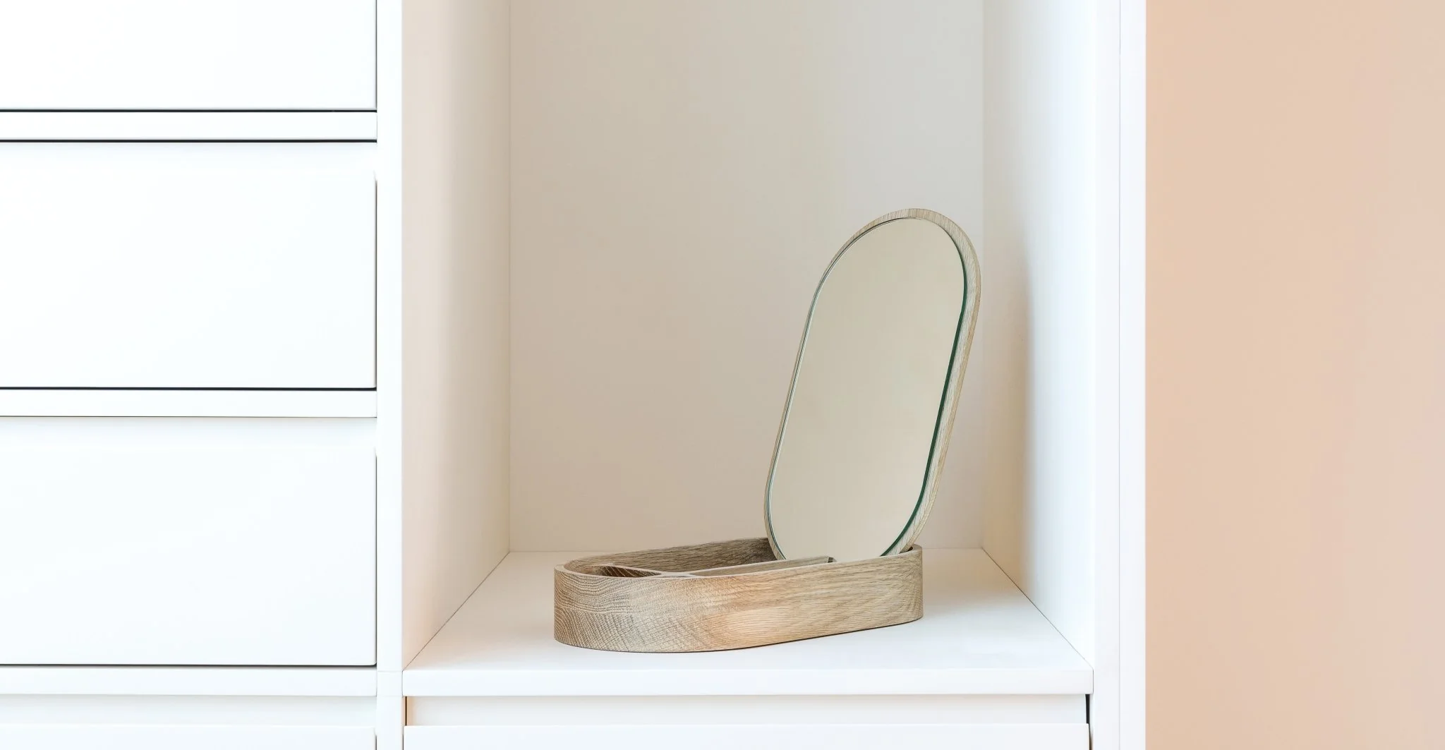 Lea Oval Jewelry Box - Natural Wood - Image 2
