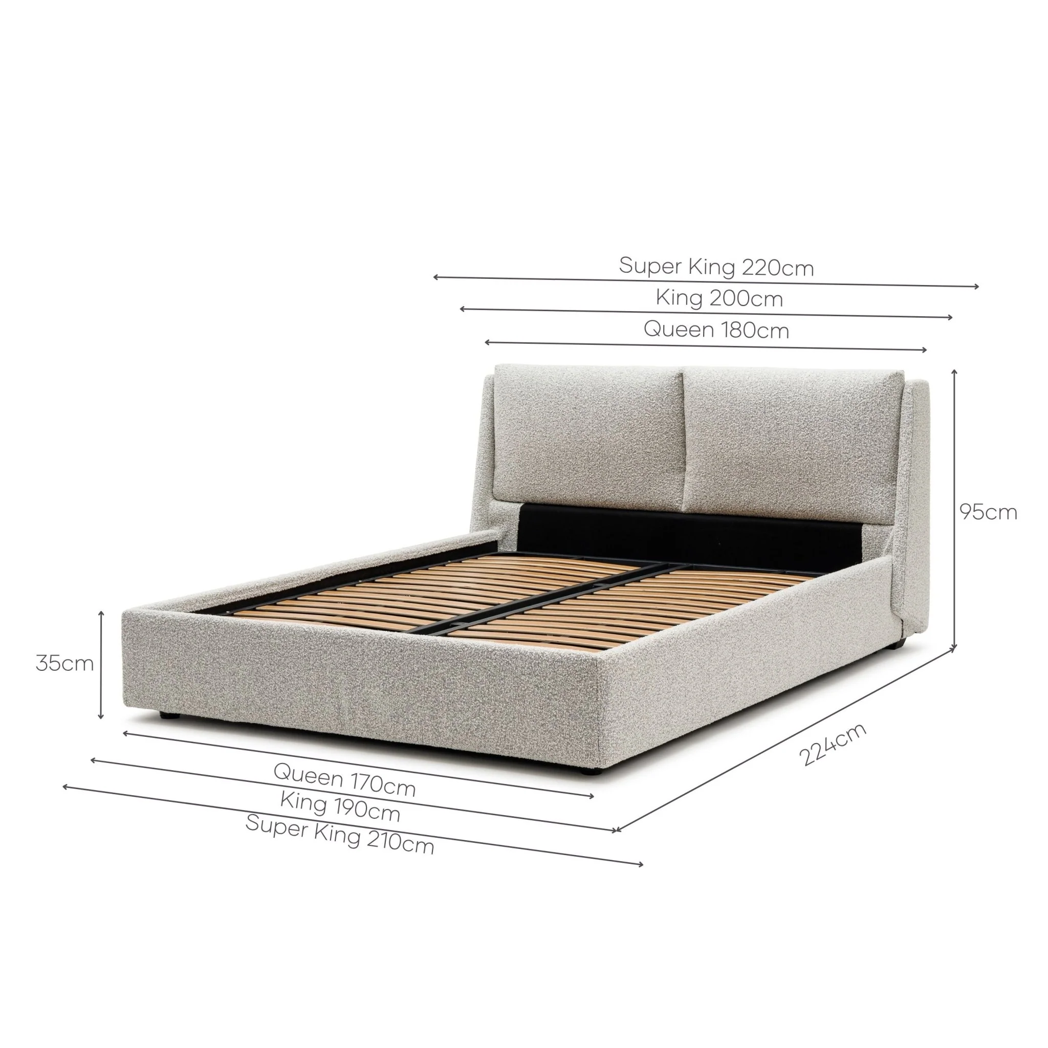 Lorenzo Bed With Storage - Salt & Pepper - Image 25