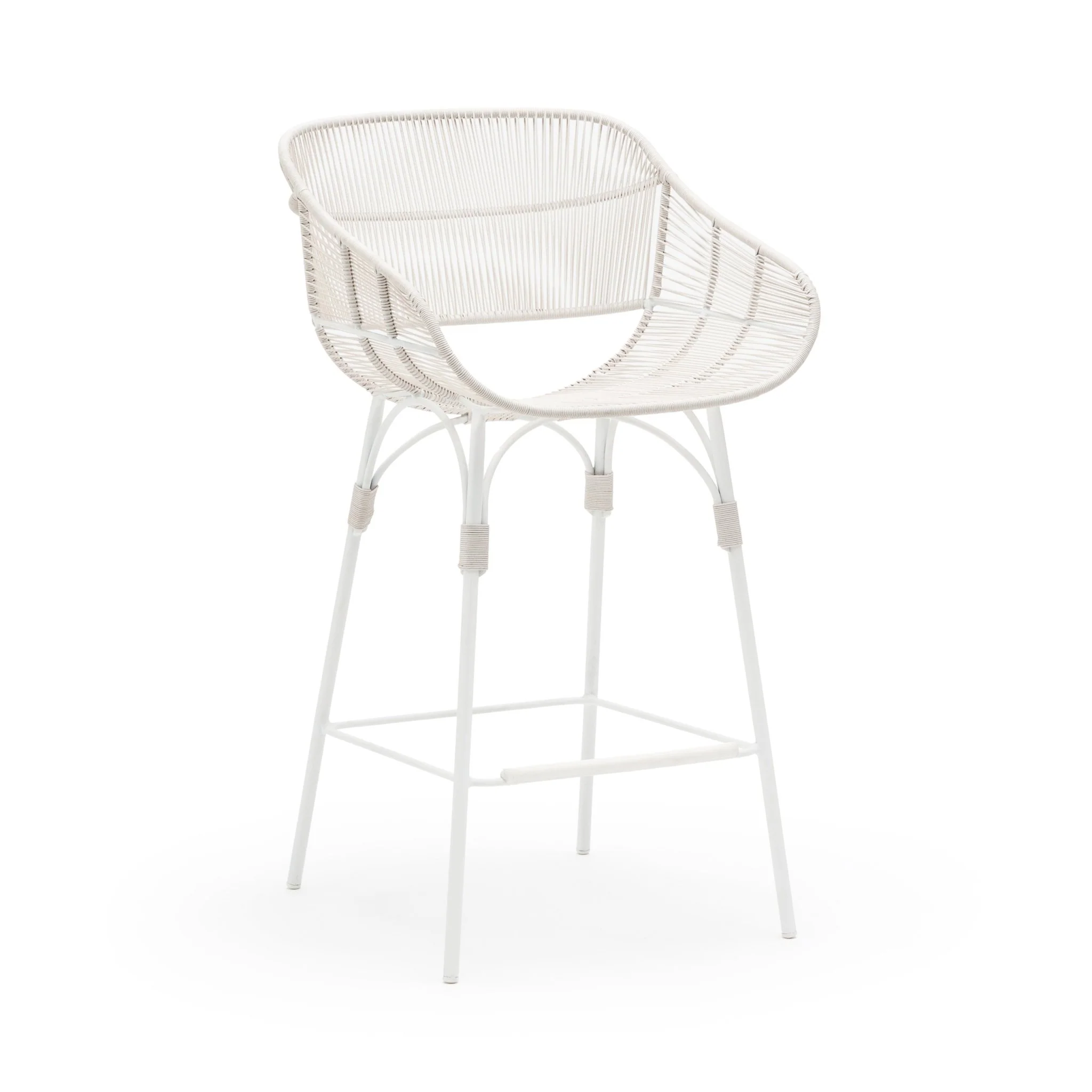 Marina Bar Stool - Stonewhite & Chalk