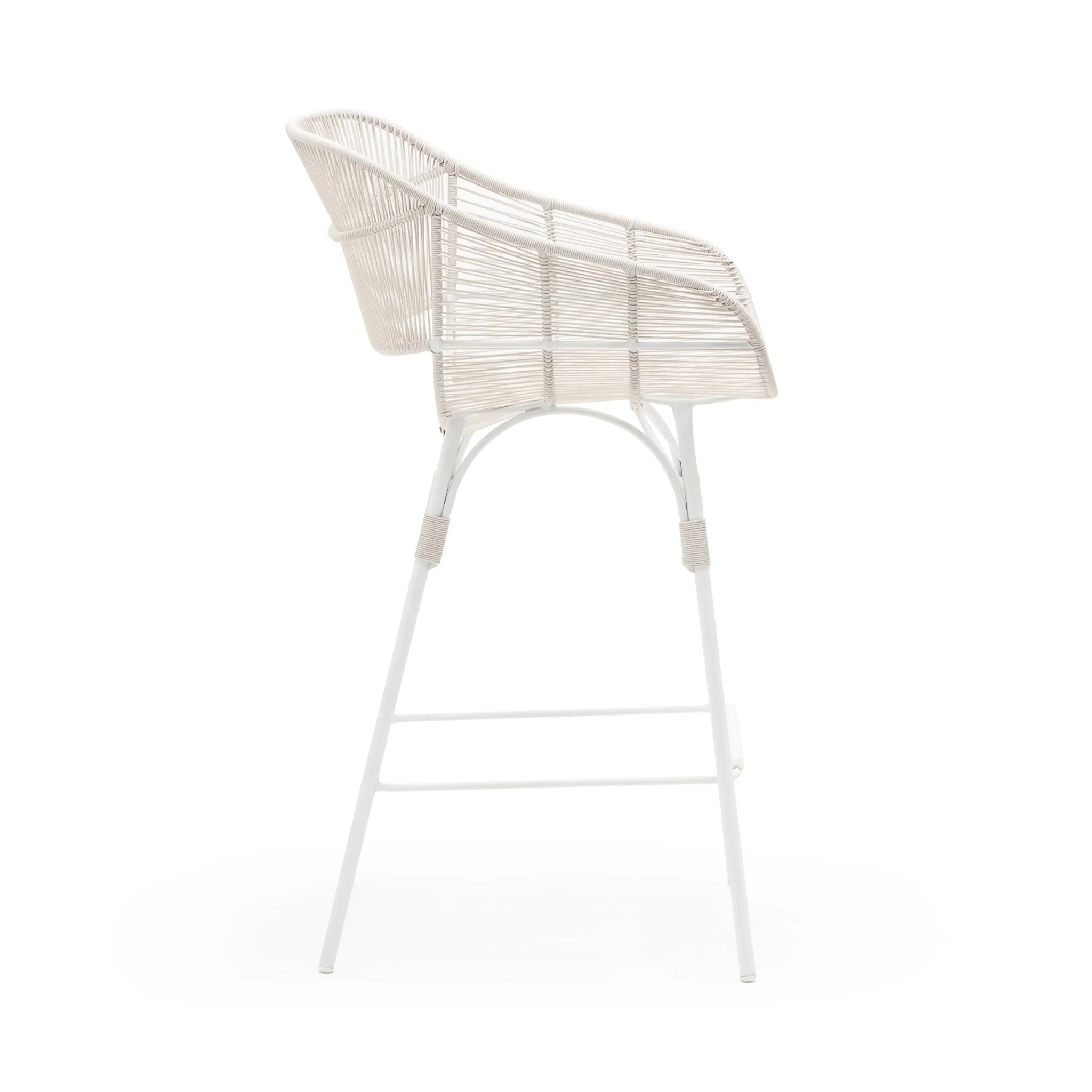 Marina Bar Stool - Stonewhite & Chalk - Image 3
