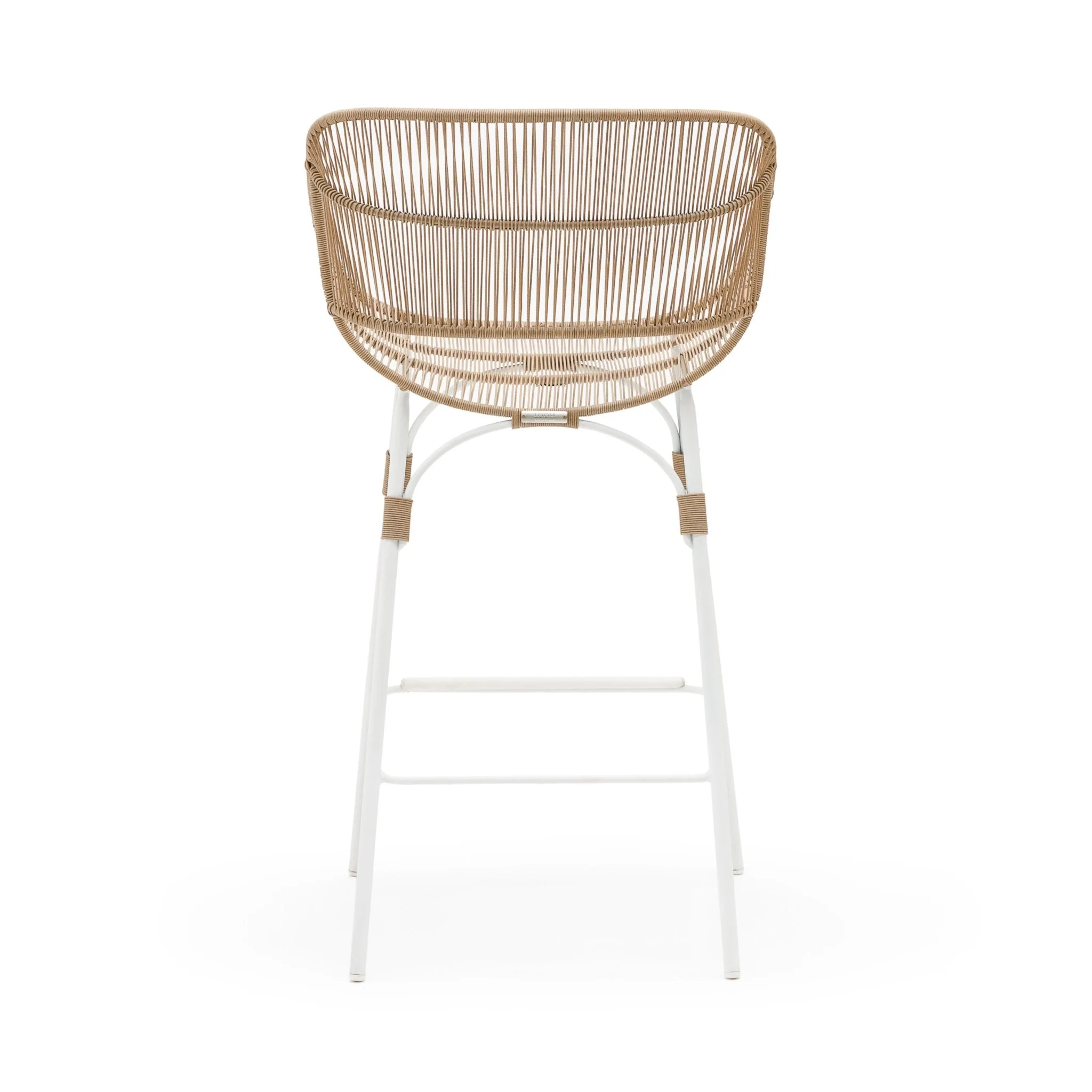 Marina Bar Stool - Stonewhite & Natural - Image 5