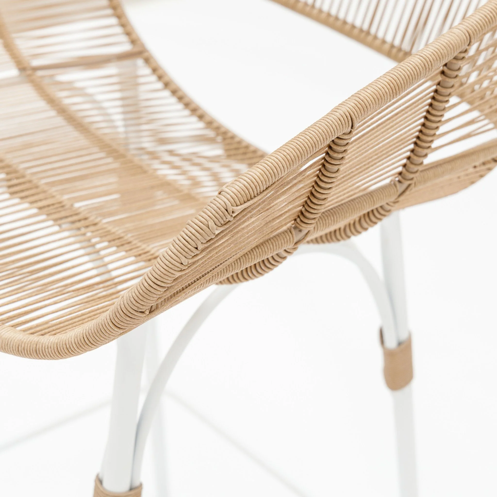 Marina Bar Stool - Stonewhite & Natural - Image 7