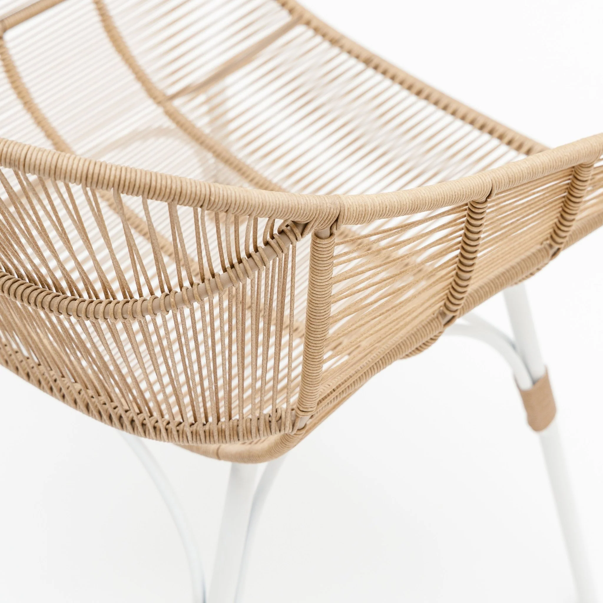 Marina Dining Armchair - Stonewhite & Natural - Image 10
