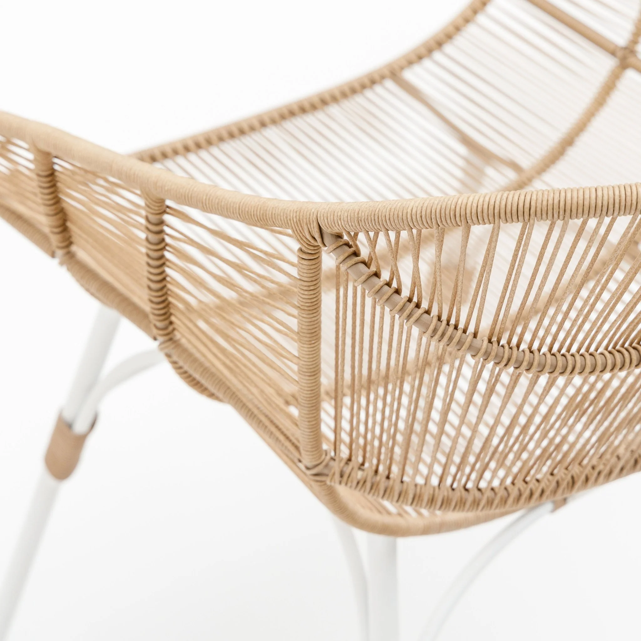 Marina Dining Armchair - Stonewhite & Natural - Image 6
