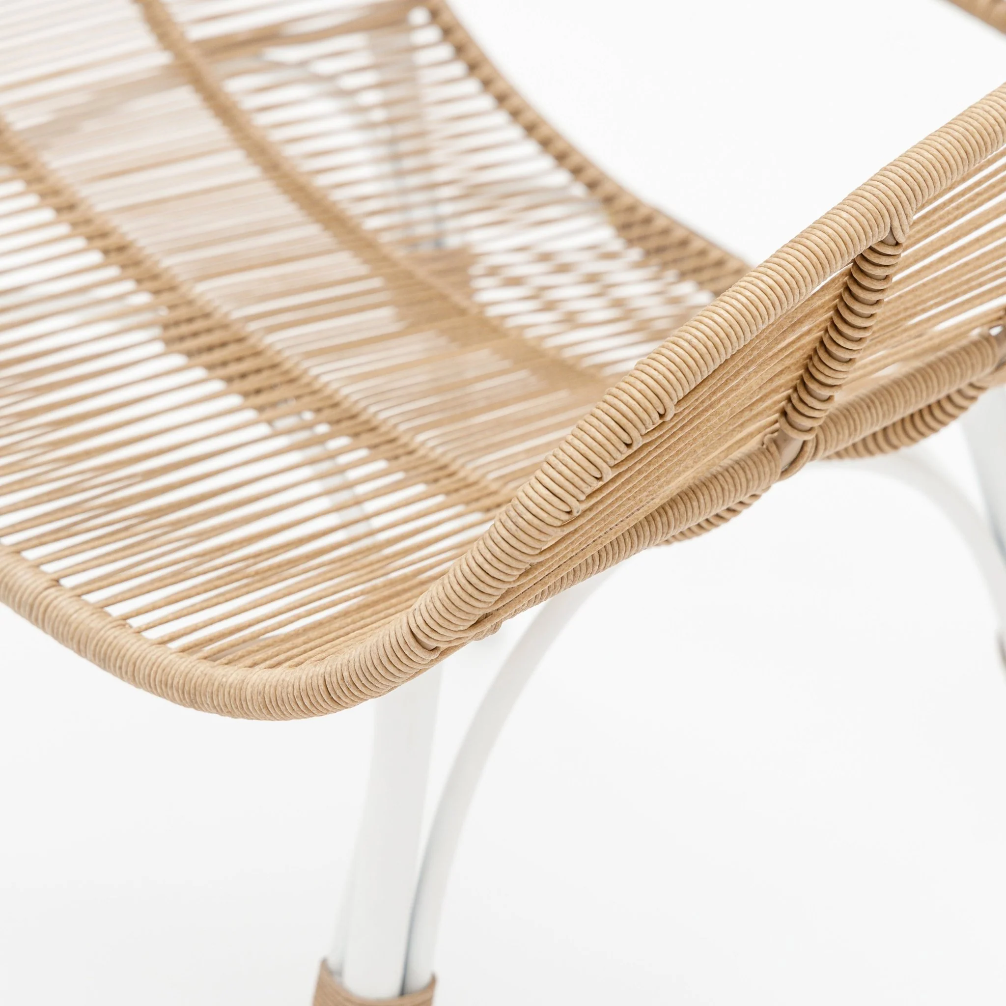 Marina Dining Armchair - Stonewhite & Natural - Image 7