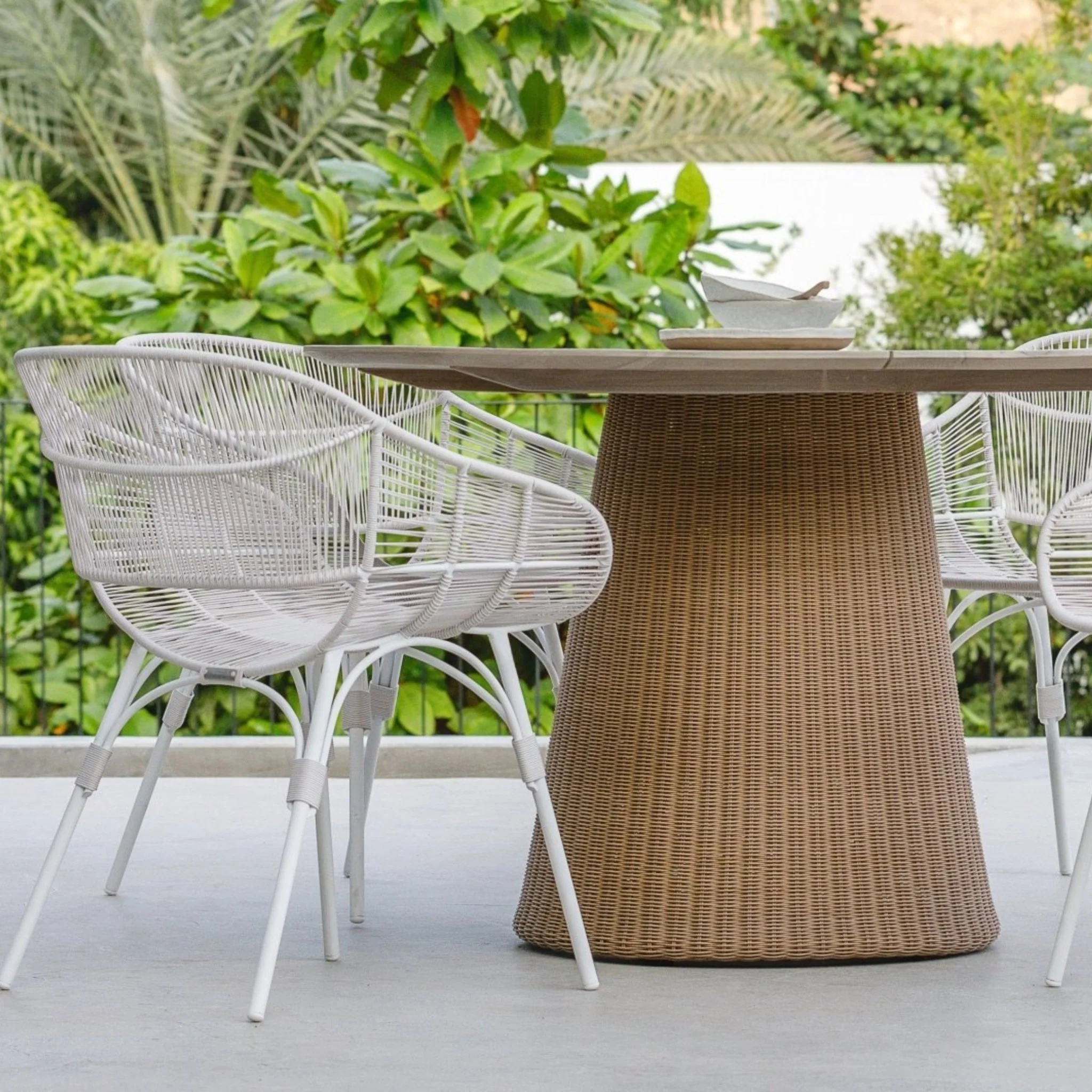 Marina Dining Armchair - Stonewhite & Chalk - Image 14