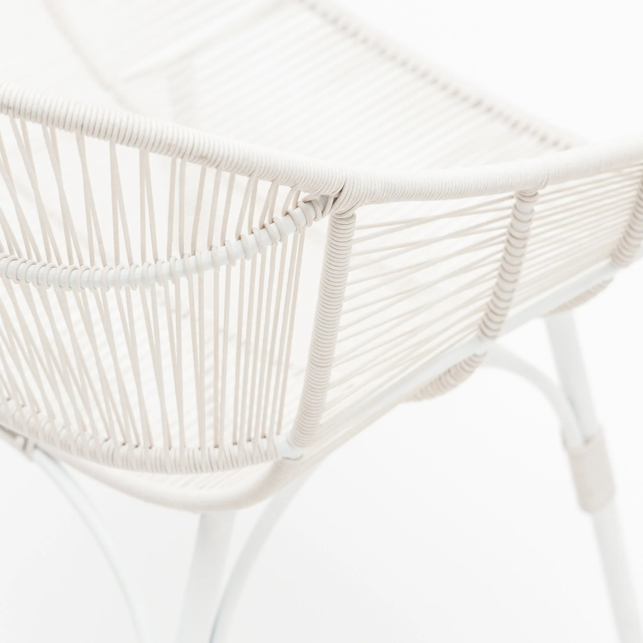 Marina Dining Armchair - Stonewhite & Chalk - Image 15