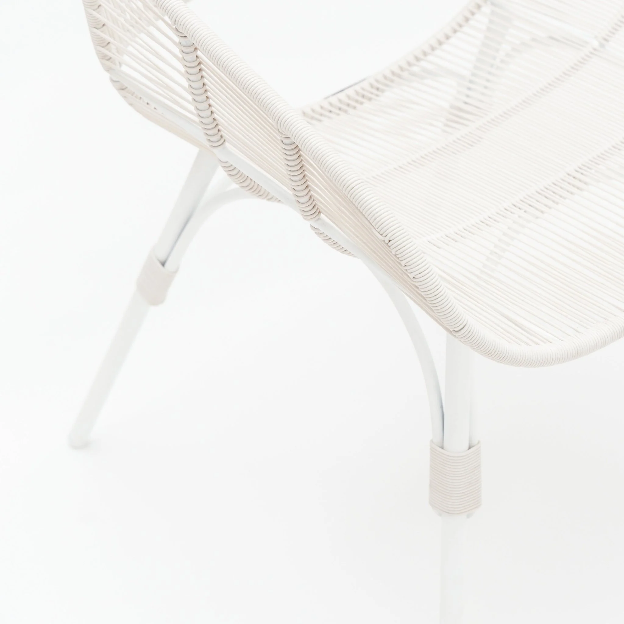 Marina Dining Armchair - Stonewhite & Chalk - Image 17