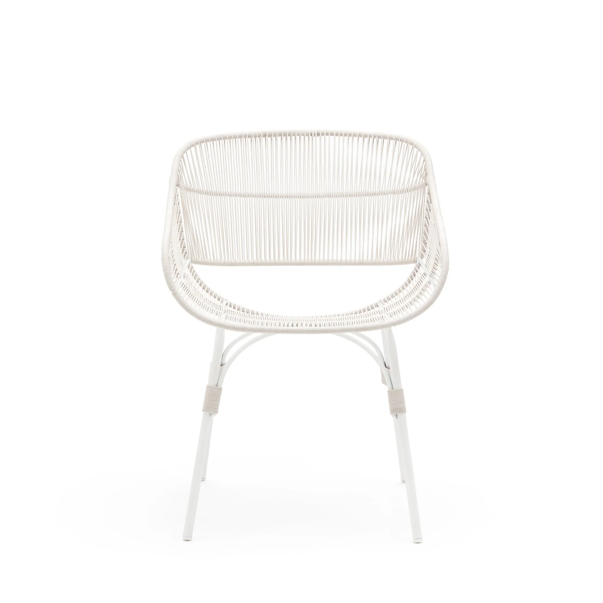 Marina Dining Armchair - Stonewhite & Chalk - Image 3