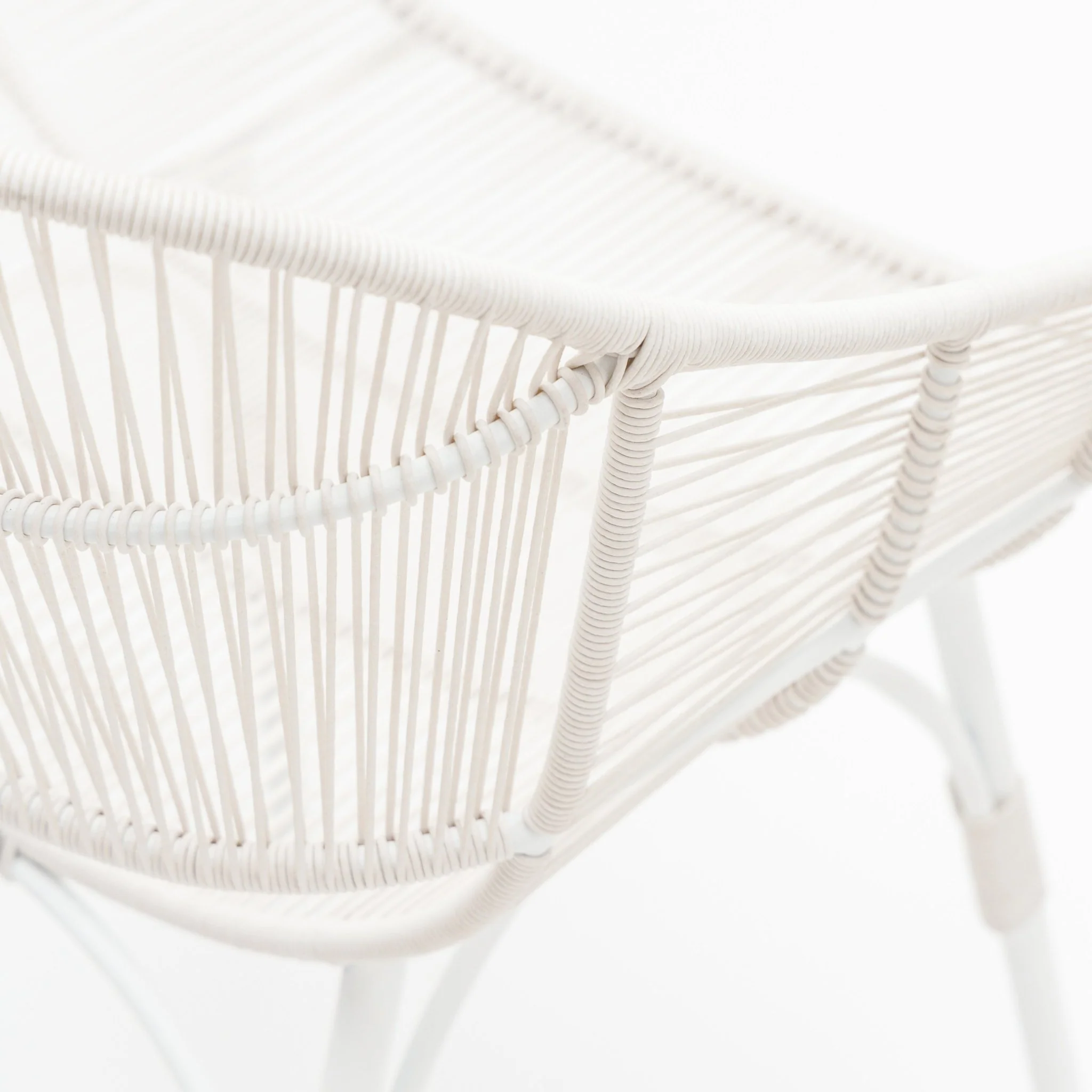 Marina Dining Armchair - Stonewhite & Chalk - Image 9