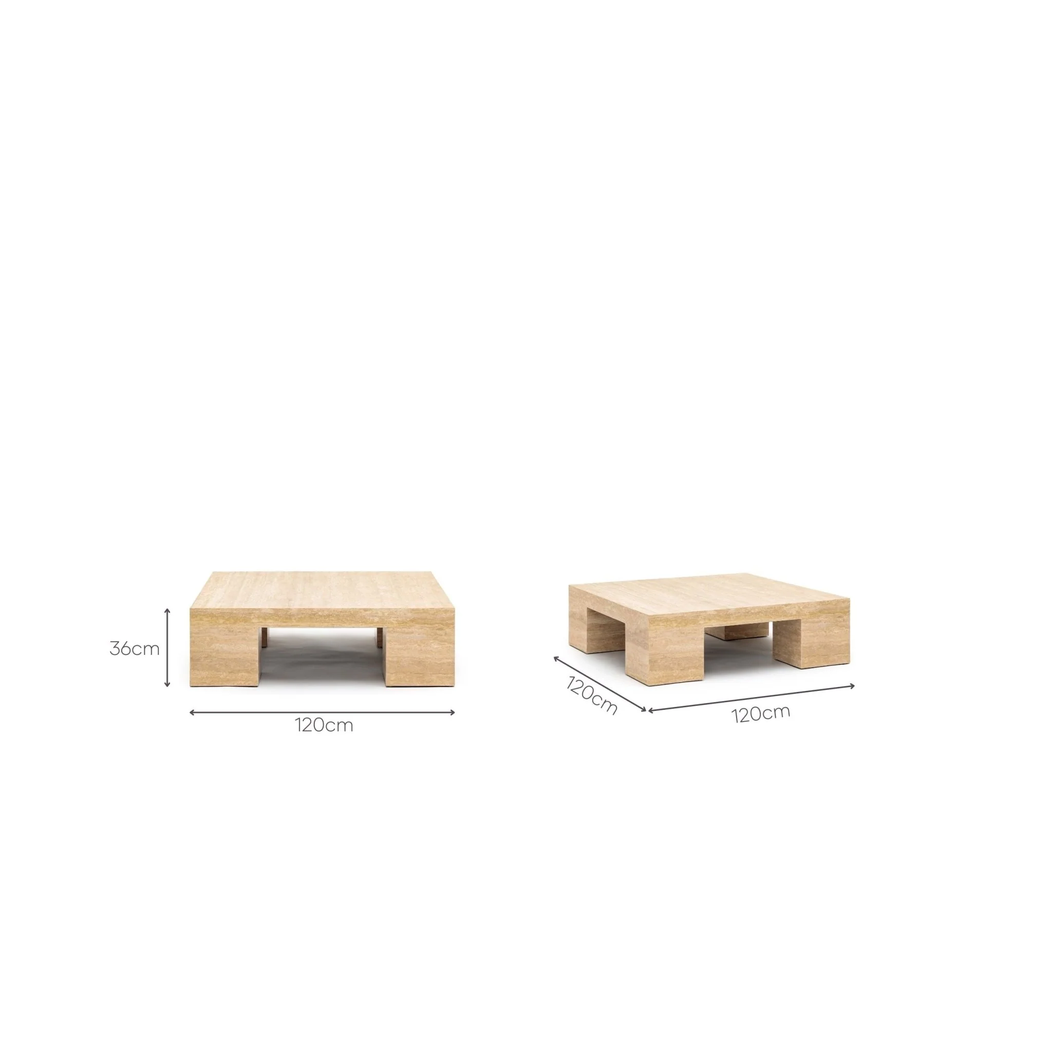 Marlowe Coffee Table - Travertine - Image 19