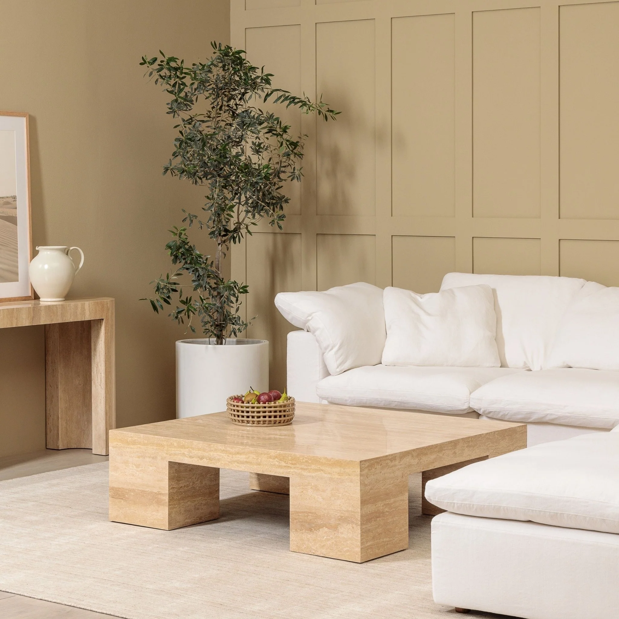 Marlowe Coffee Table - Travertine - Image 2