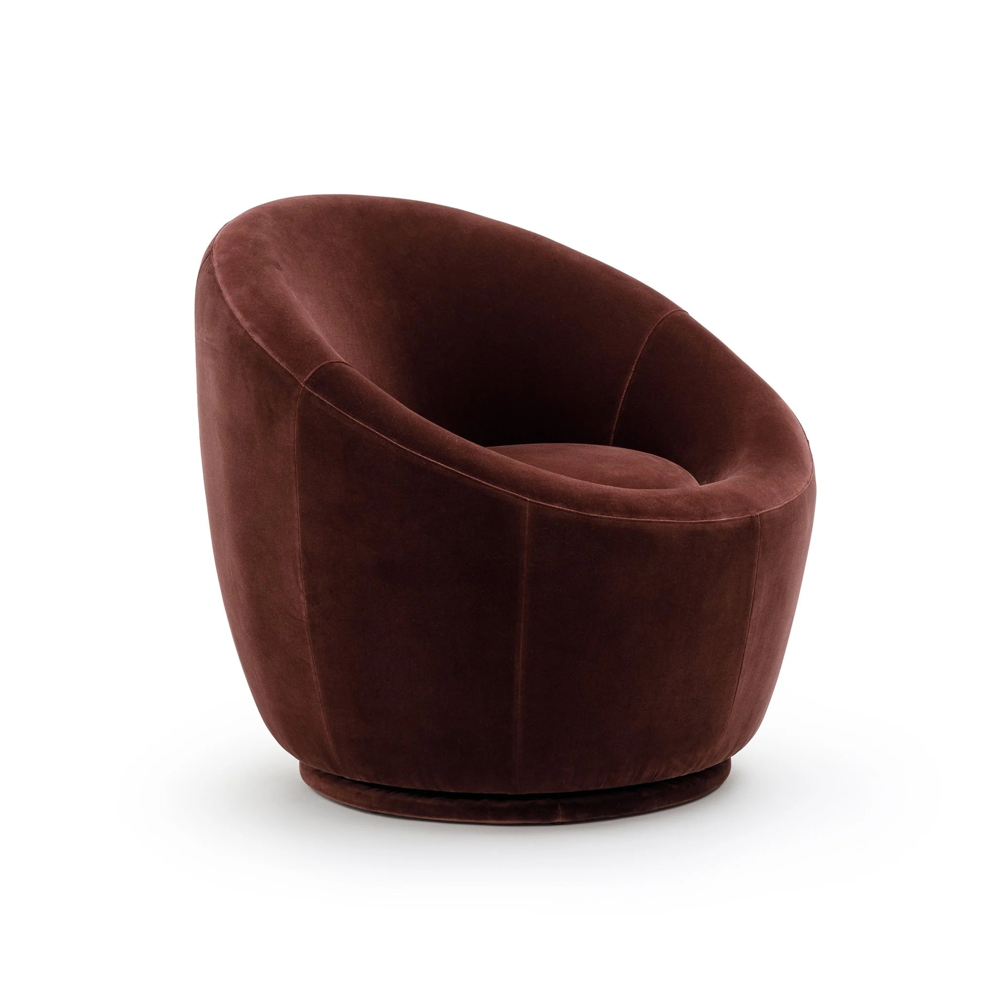 Meg Swivel Chair - Burgundy