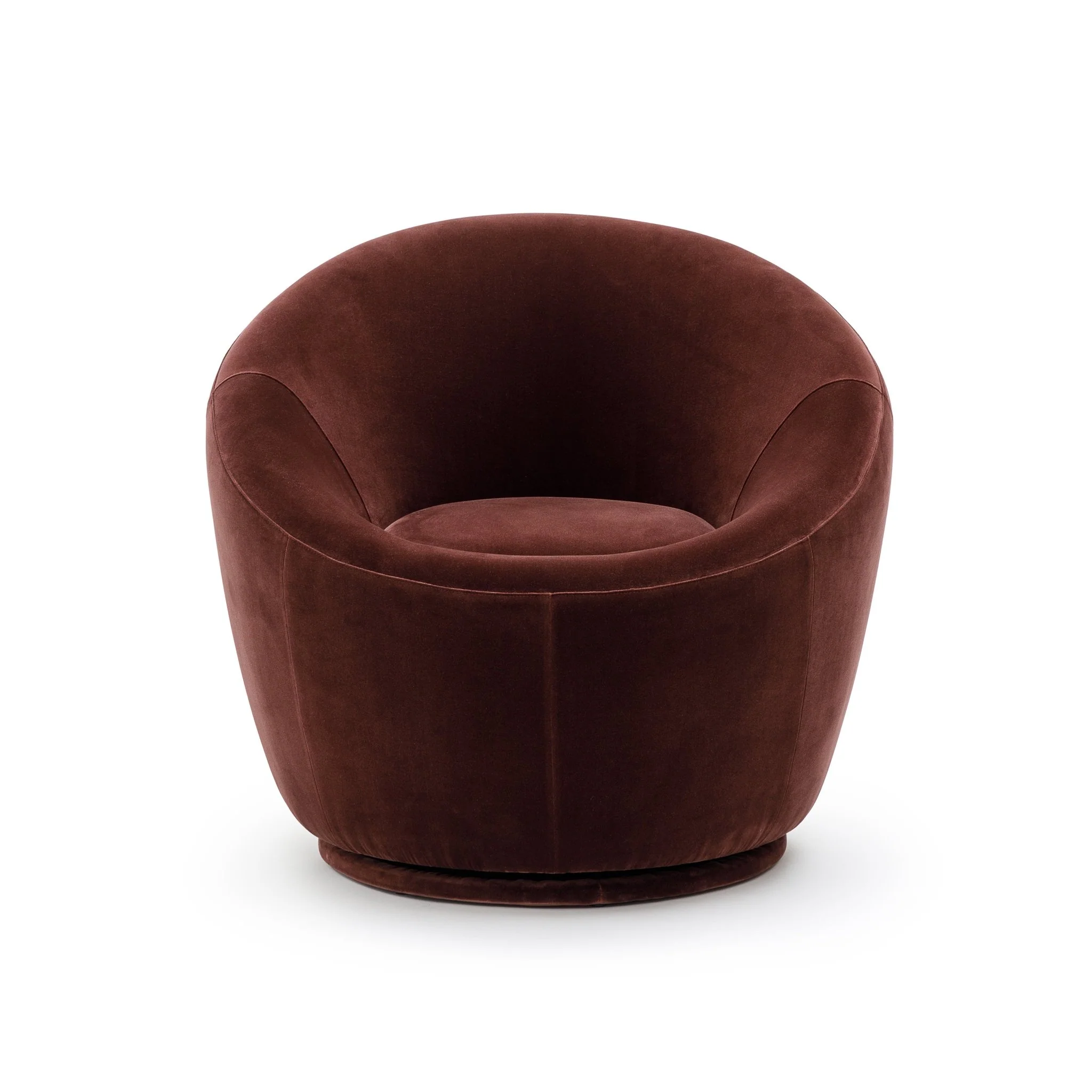 Meg Swivel Chair - Burgundy - Image 2
