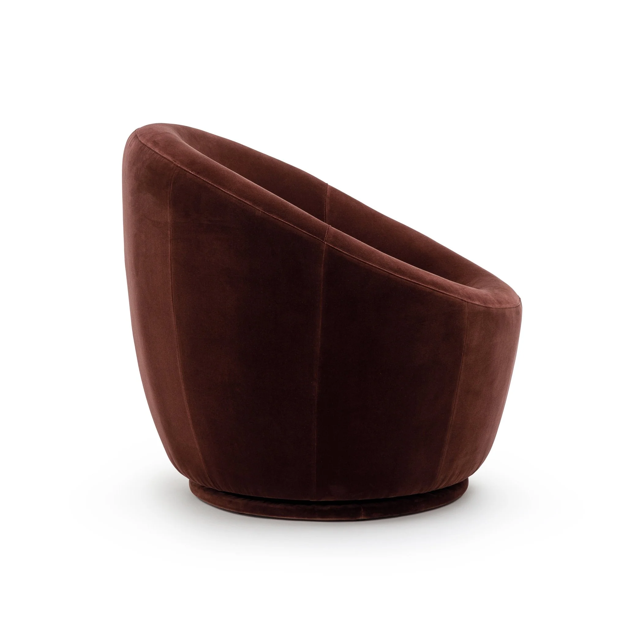 Meg Swivel Chair - Burgundy - Image 3