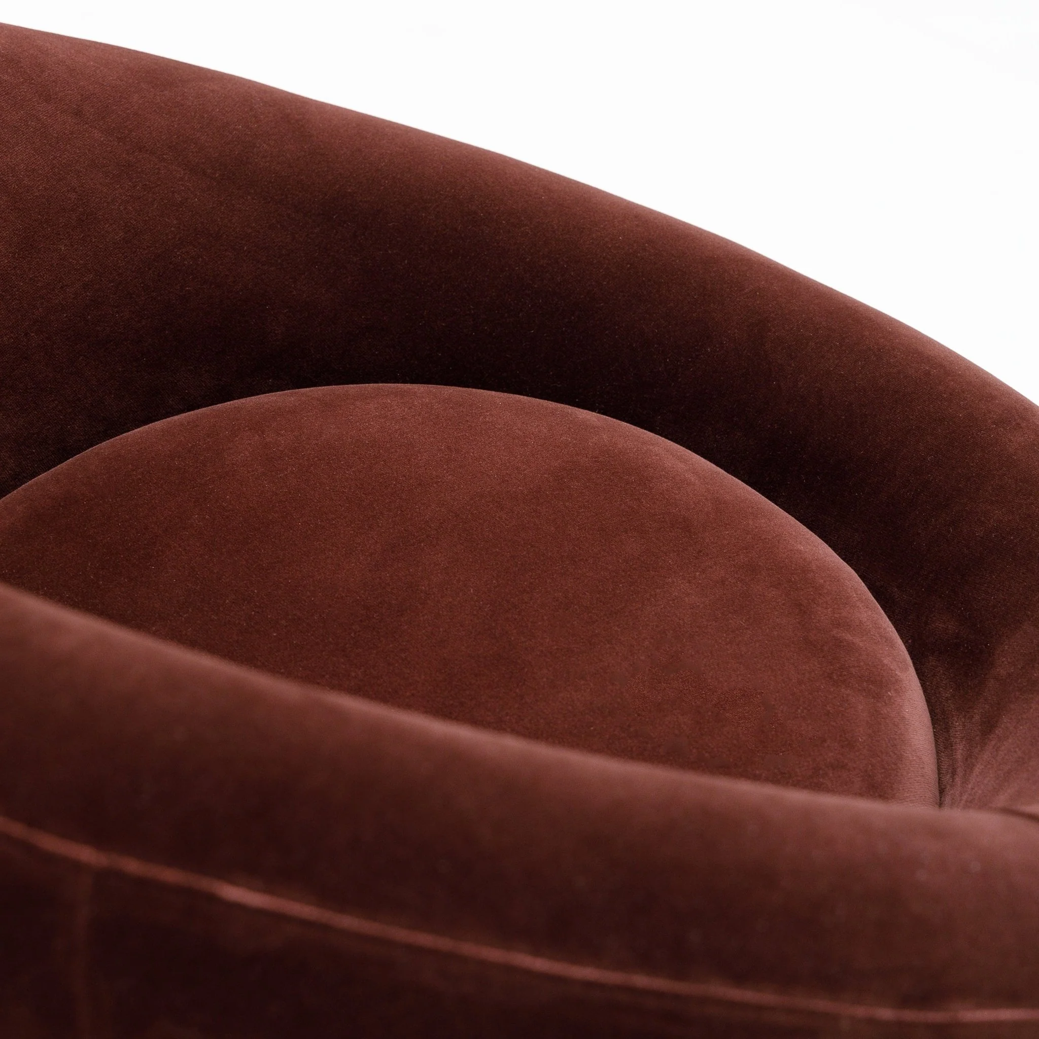 Meg Swivel Chair - Burgundy - Image 6