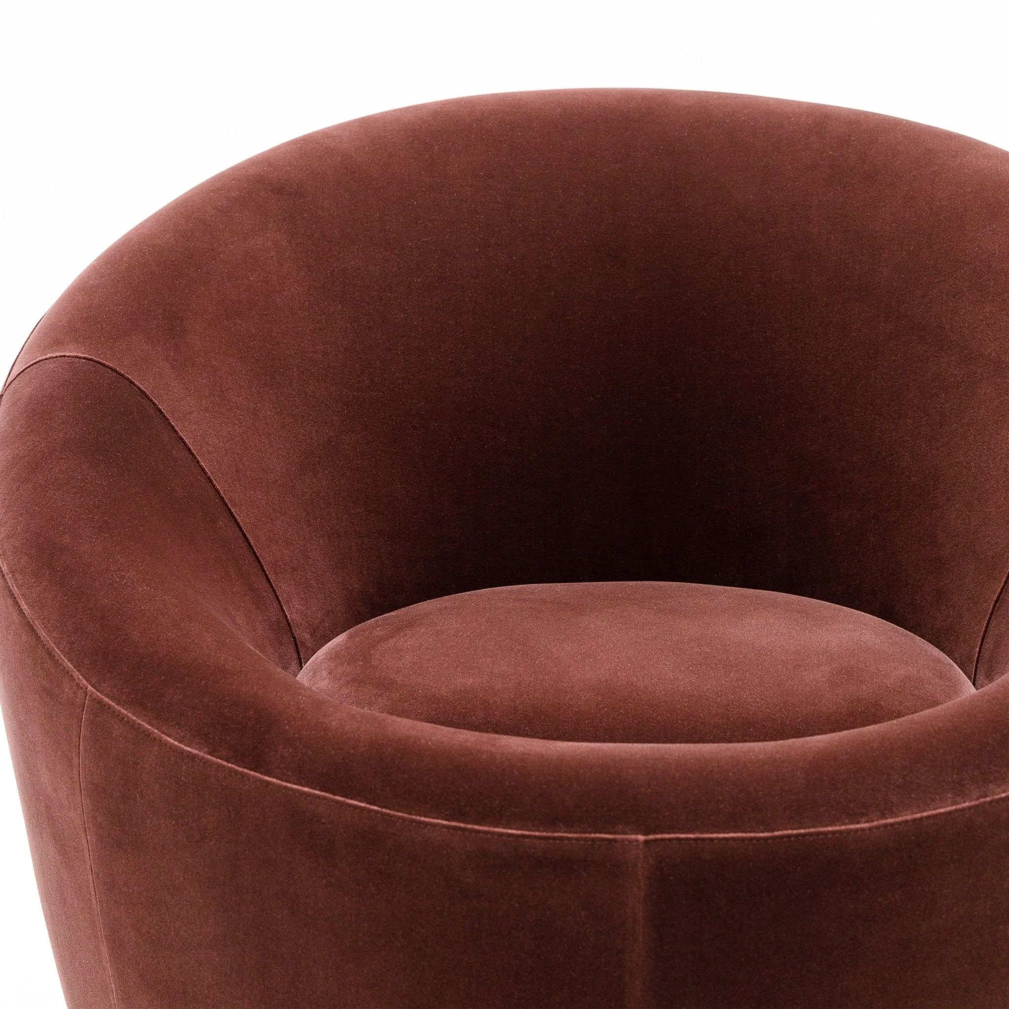 Meg Swivel Chair - Burgundy - Image 7