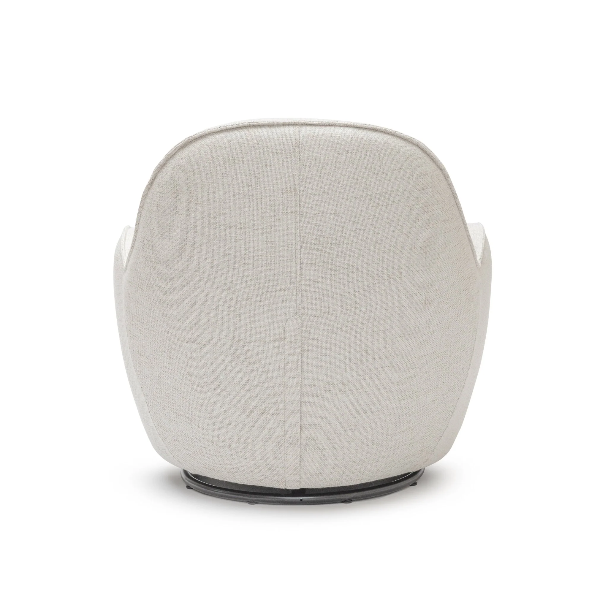 Moby Swivel Accent Chair - Beige - Image 4