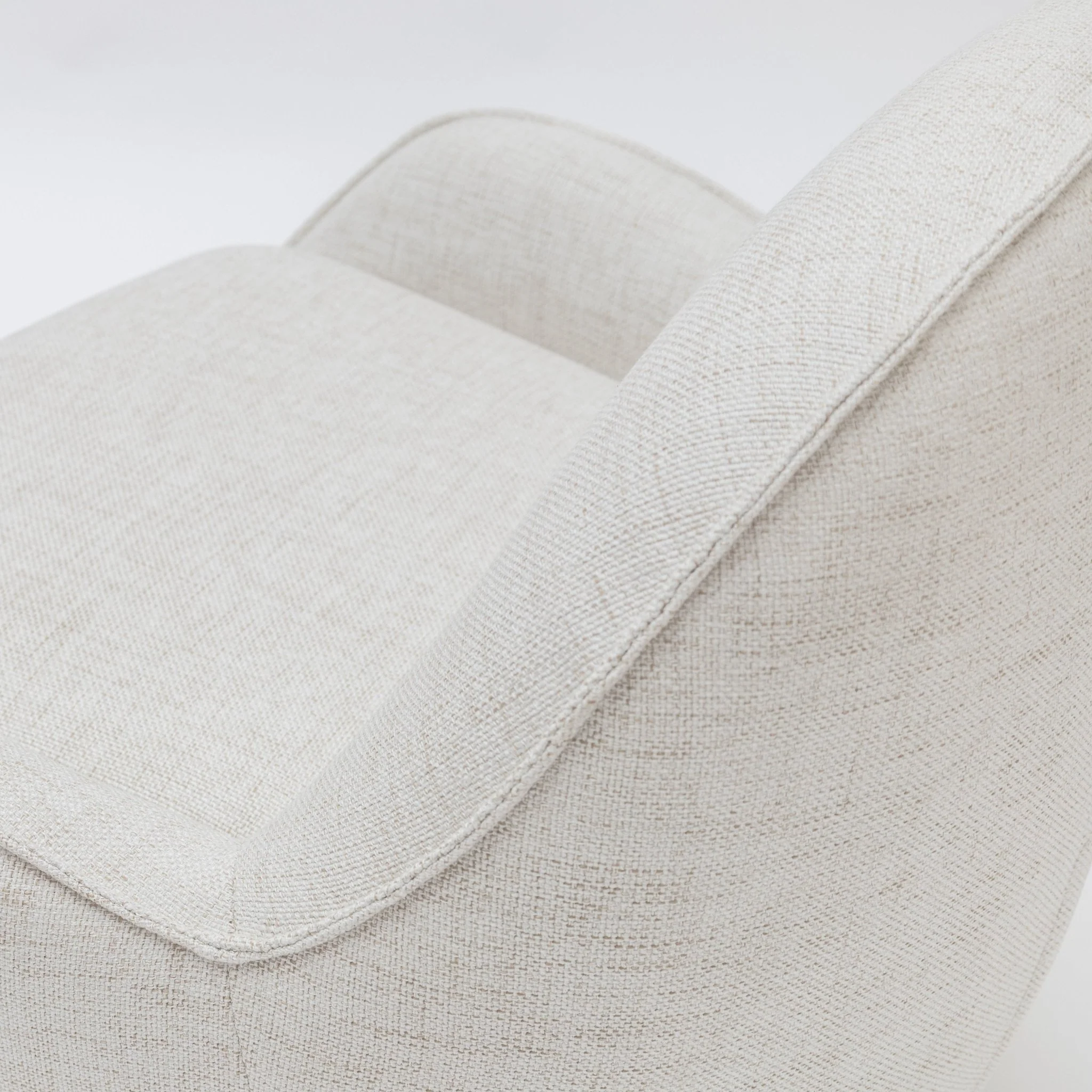 Moby Swivel Accent Chair - Beige - Image 5