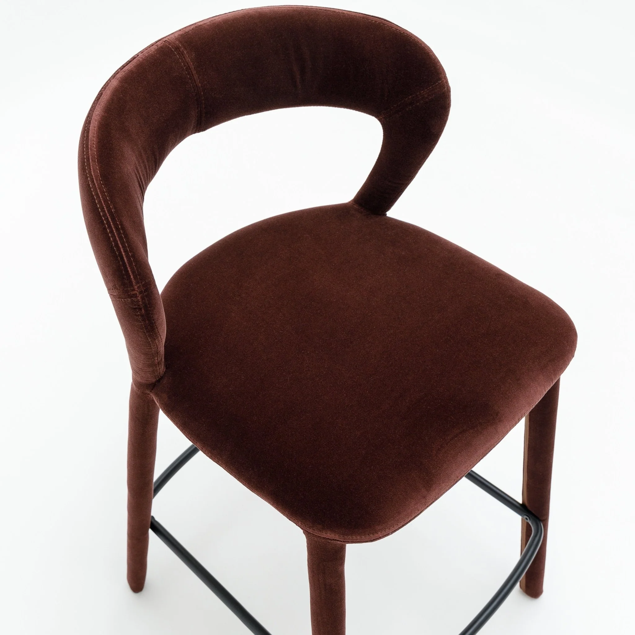 Monaco Counter Chair - Burgundy - Image 12