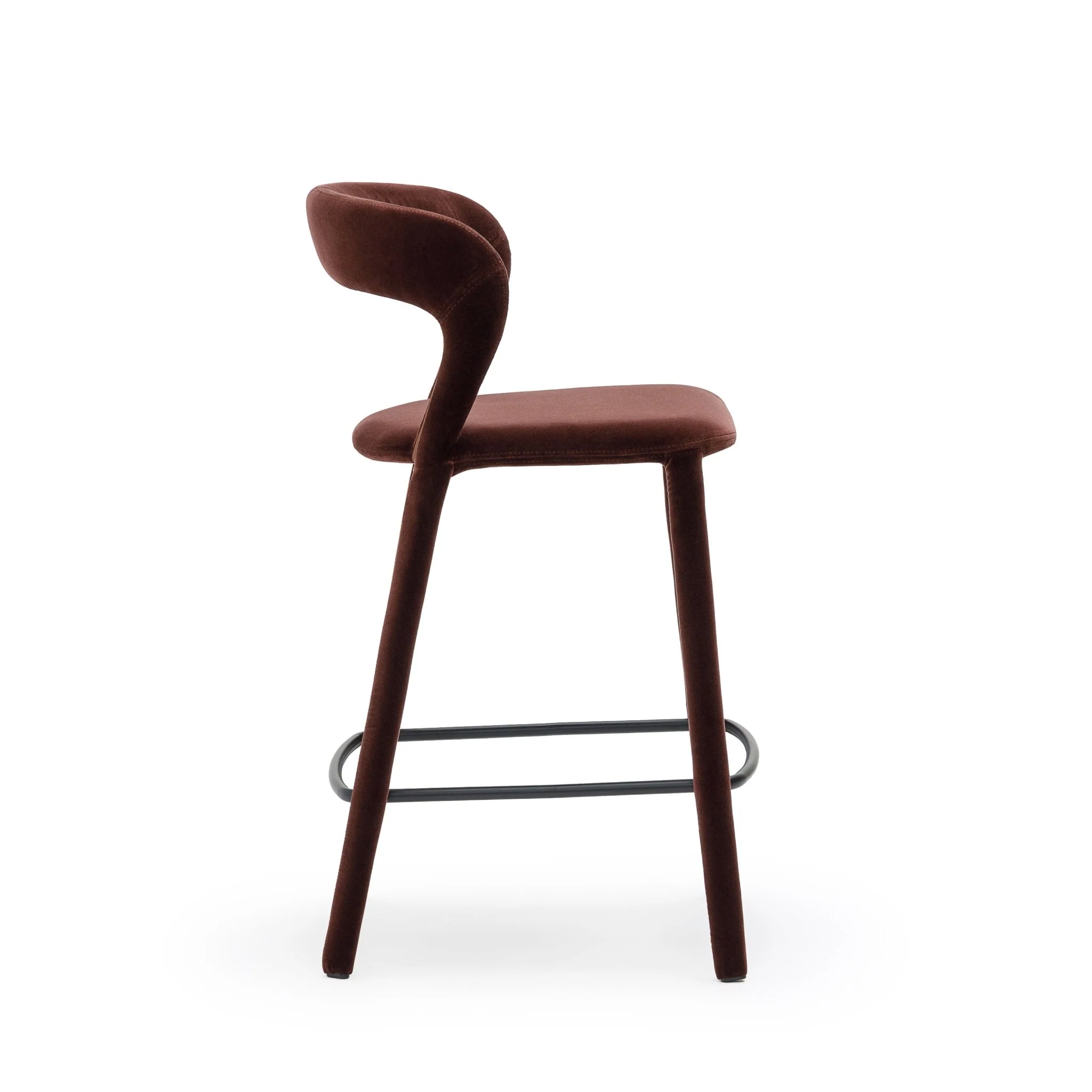 Monaco Counter Chair - Burgundy - Image 3