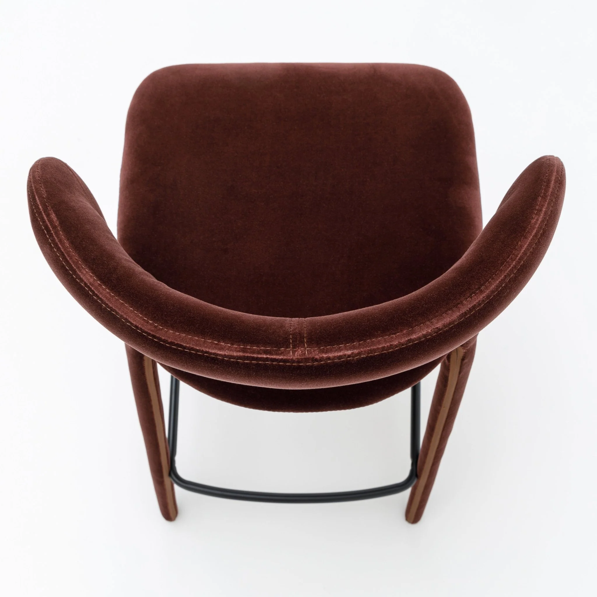 Monaco Counter Chair - Burgundy - Image 6