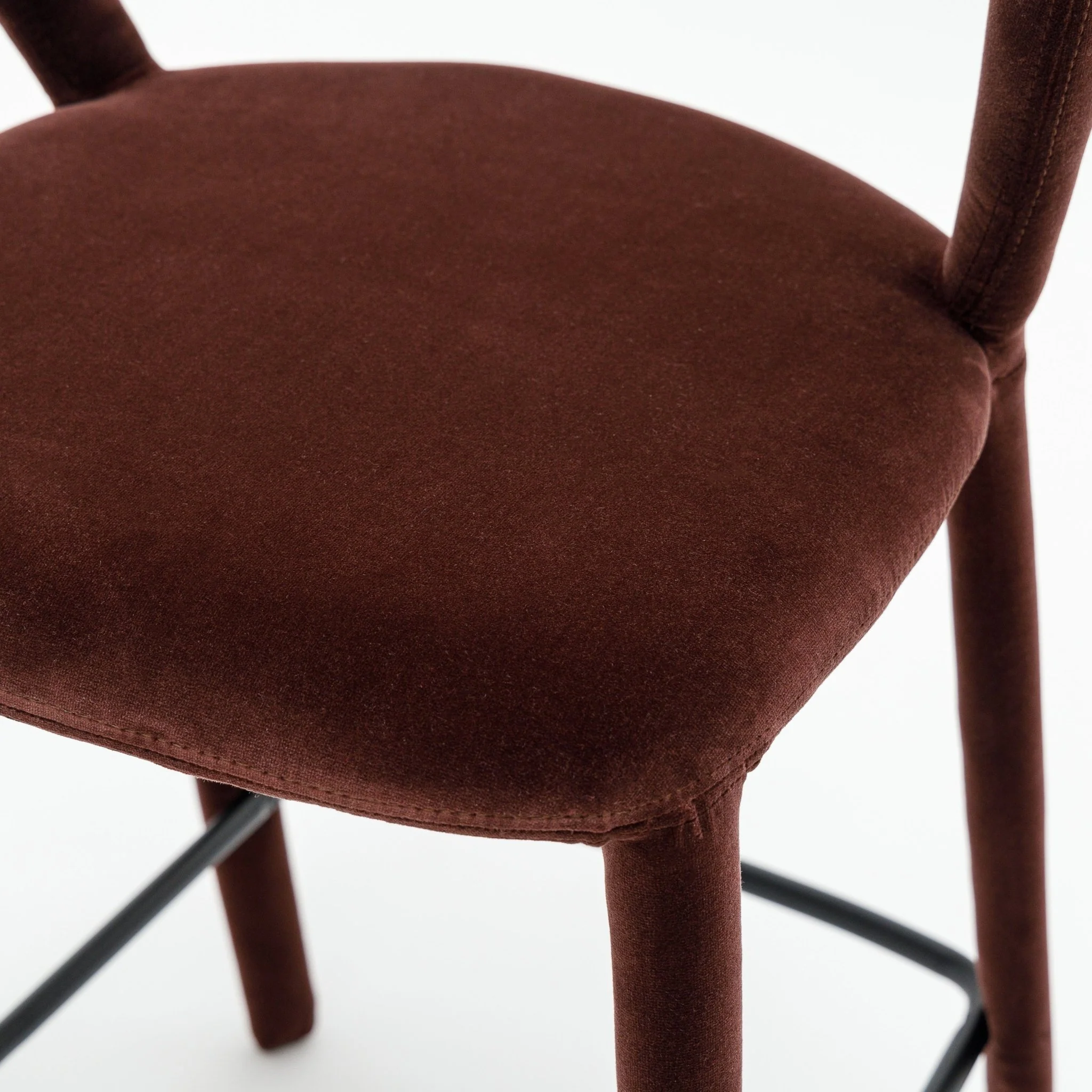 Monaco Counter Chair - Burgundy - Image 8