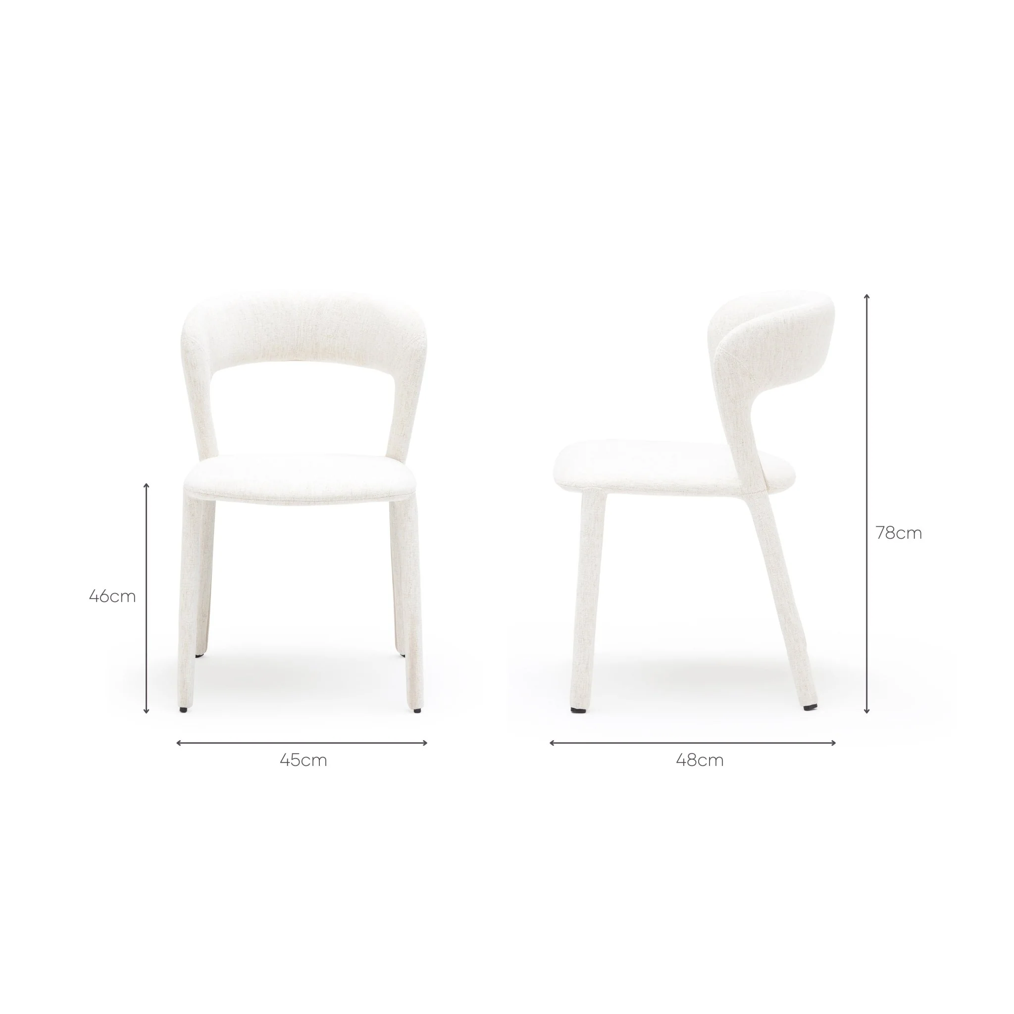 Monaco Dining Chair - Oatmeal - Image 15