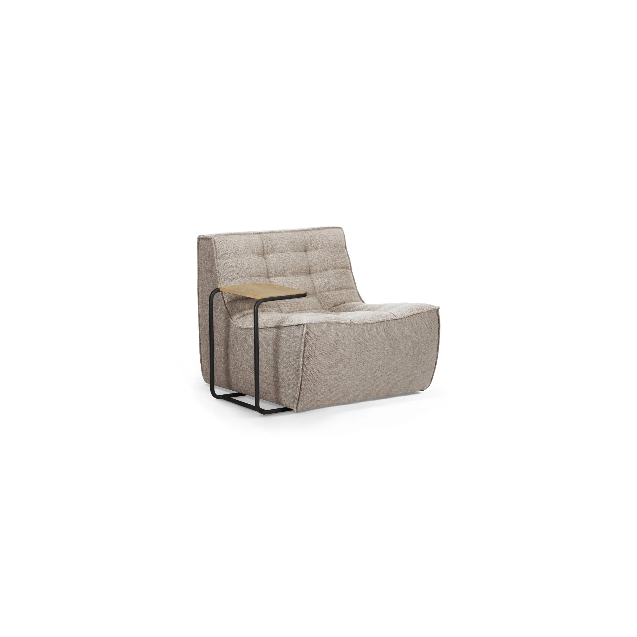 N701 Sofa - Beige - 1 Seater - Image 3
