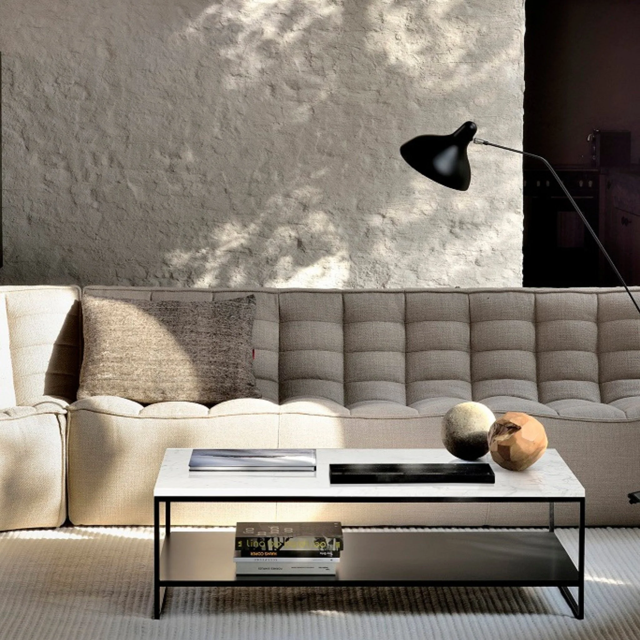 N701 Sofa - Beige - Round Corner - Image 4