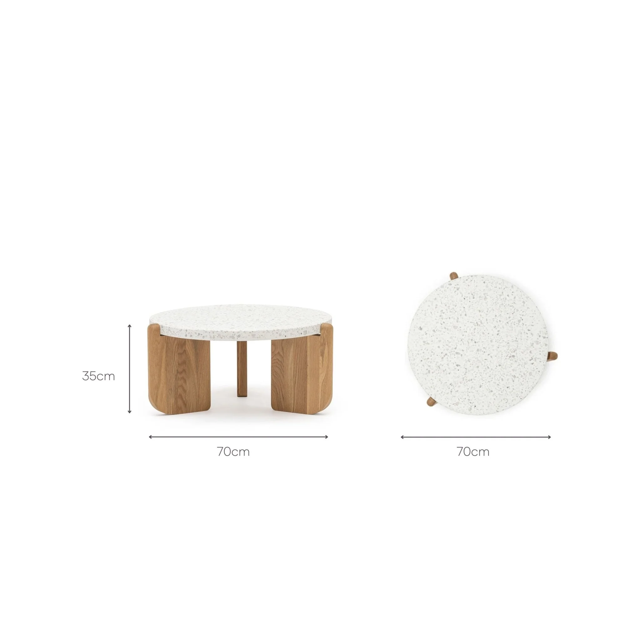 Native Coffee Table - Nougat & Light Oak - Image 7